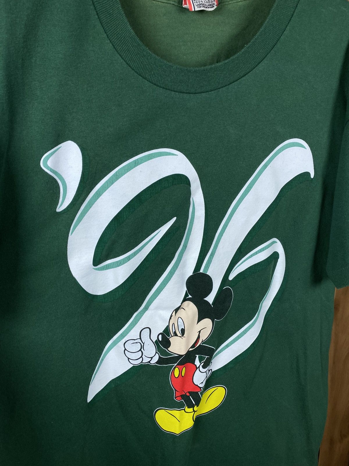 Disney 🐭Vintage 1996 T-Shirt Disney Big Logo Overprint VTG Tee🐭 Size US L / EU 52-54 / 3 - 3 Thumbnail