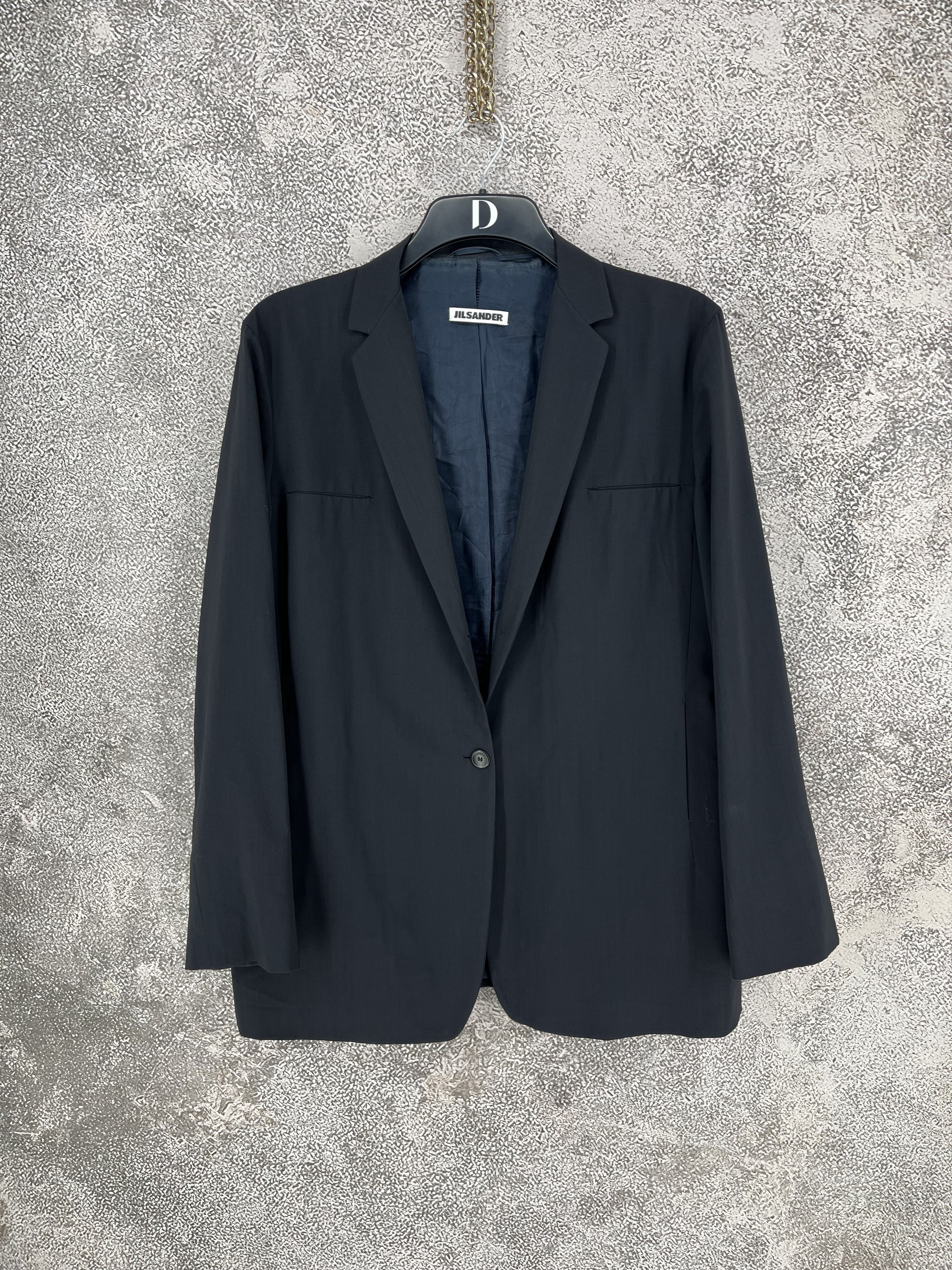 Jil Sander Jil Sander Wool Blazer Jacket Size 44 Minimalist Black Size S / US 4 / IT 40 - 1 Thumbnail