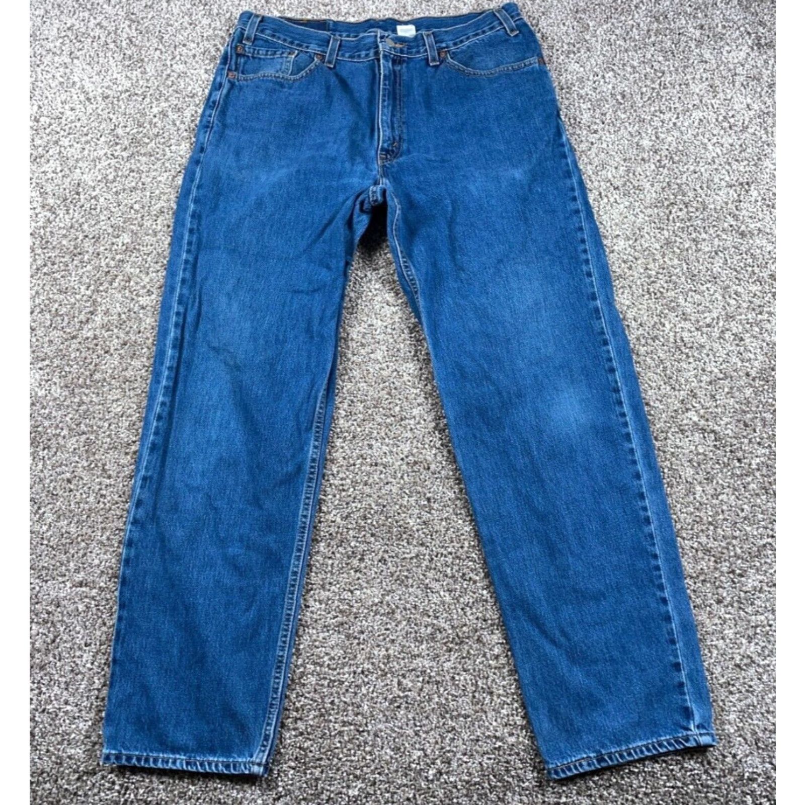 Levi's VINTAGE Levi's 550 Relaxed Fit Tapered Leg Jeans Men's 35/31 Blue 90s Retro Size US 35 - 3 Thumbnail