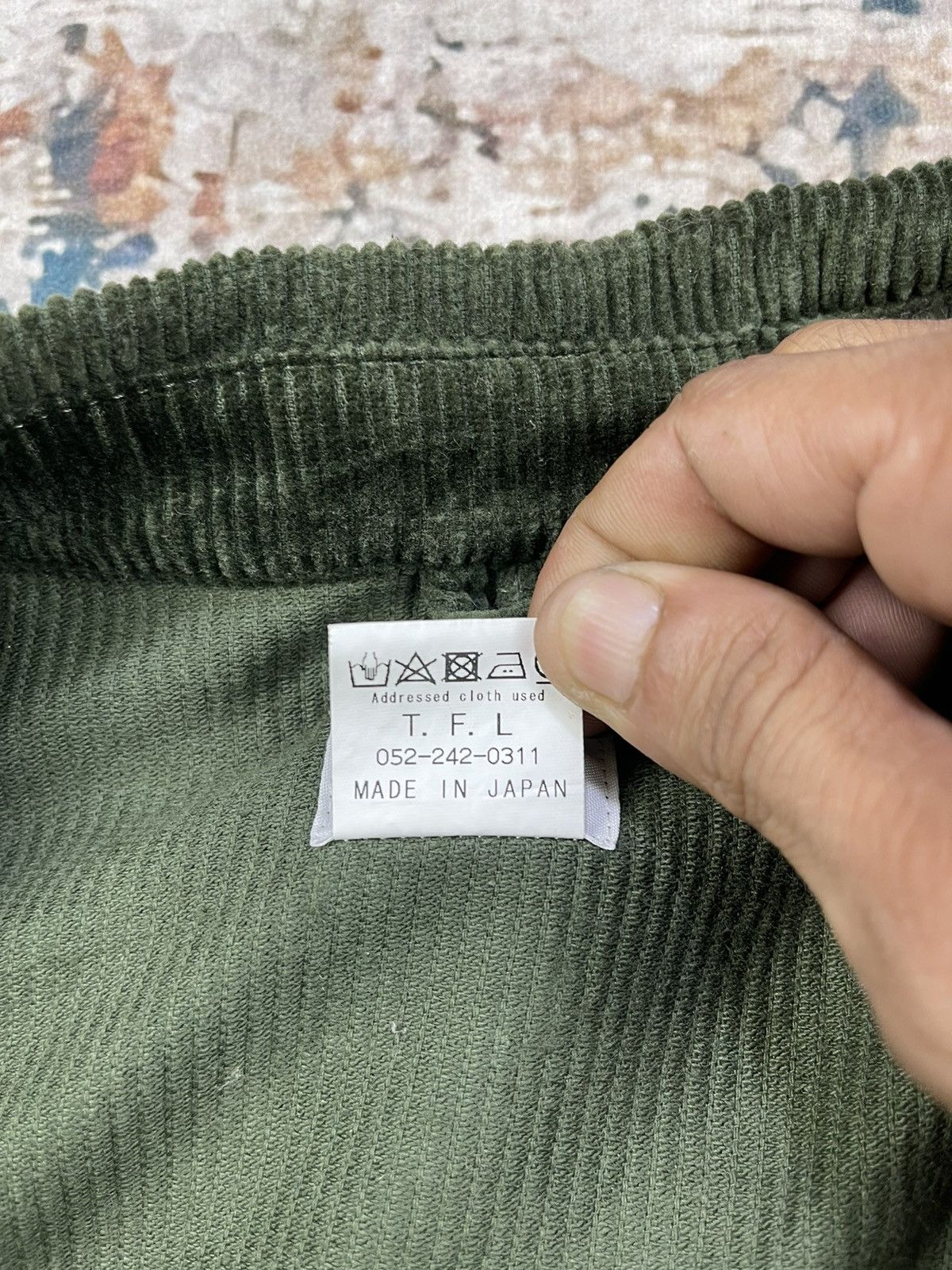 Japanese Brand Oh! The Guilt Corduroy Moss Green Zipper Jackets Size US L / EU 52-54 / 3 - 12 Thumbnail
