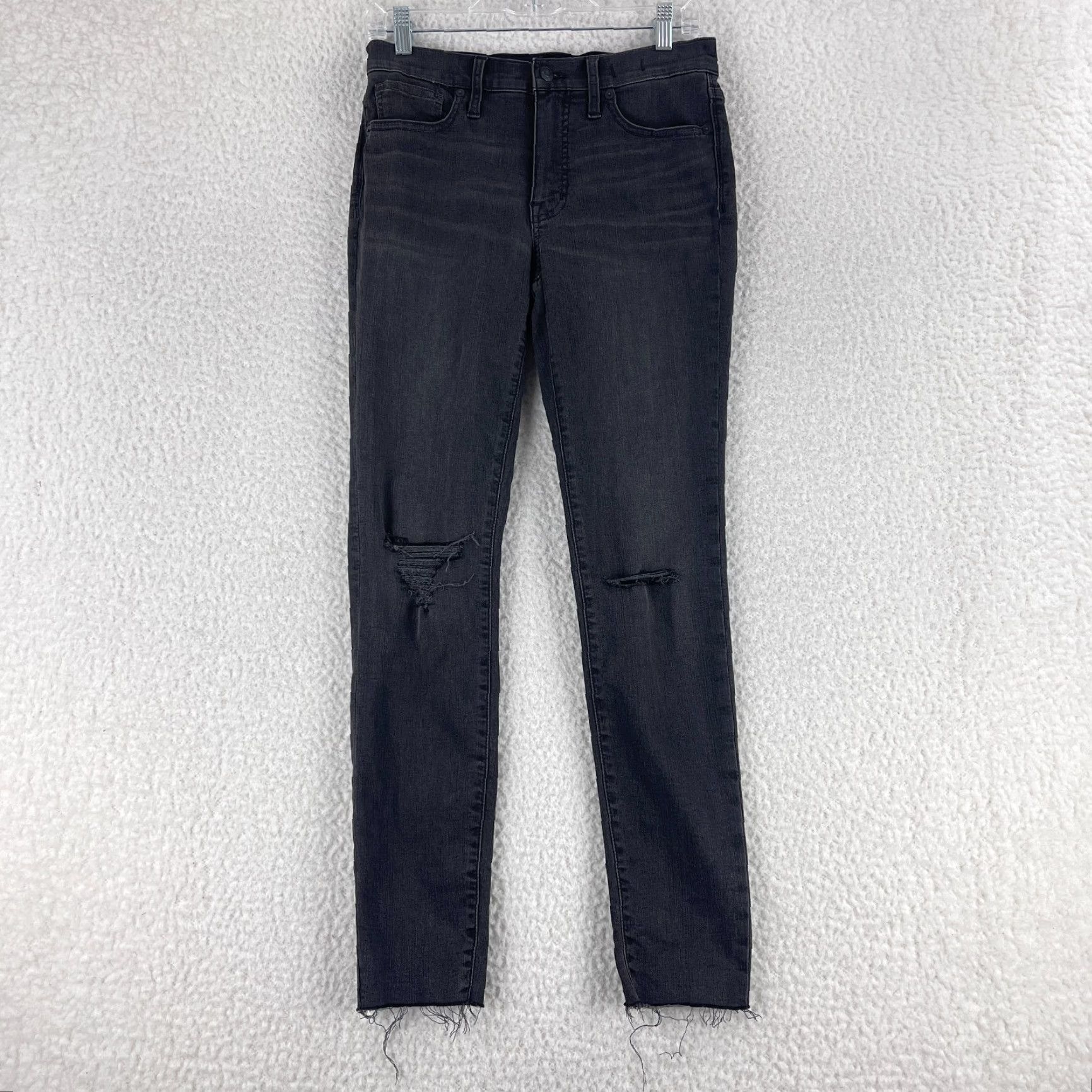 Madewell Madewell Black Denim 9" Mid-Rise Skinny Jeans Womens Size 27 Casual Size 27" / US 4 / IT 40 - 2 Thumbnail