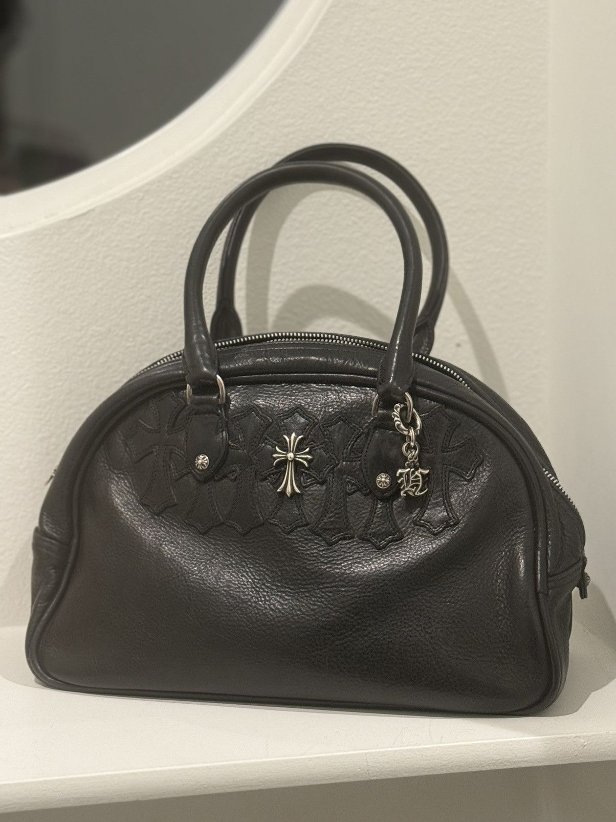 Chrome Hearts Chrome Hearts Silver Patches Bowling Bag Size ONE SIZE - 2 Thumbnail