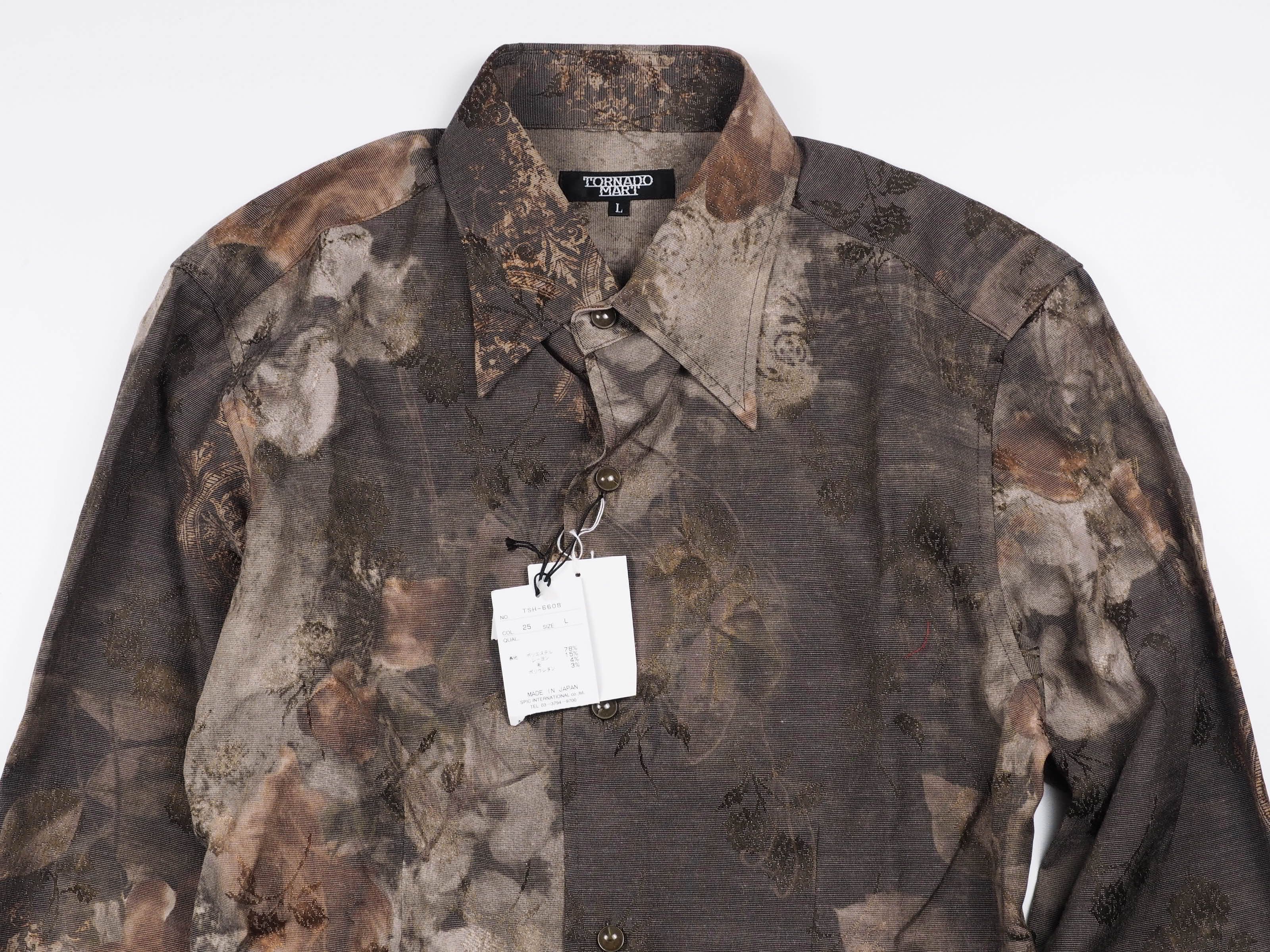 Tornado Mart Tornadomart laceup shirt boutique print Size US M / EU 48-50 / 2 - 3 Thumbnail