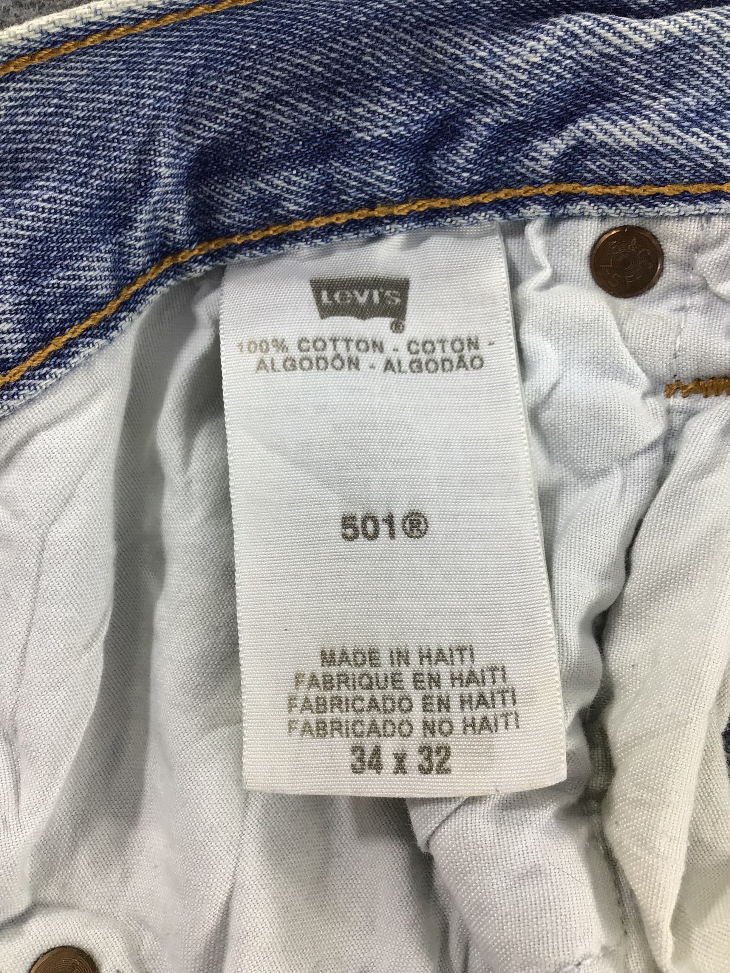 Levi's Vintage Levis 501 Jeans Dirty Medium Wash Denim KJ234 Size US 33 - 9 Thumbnail