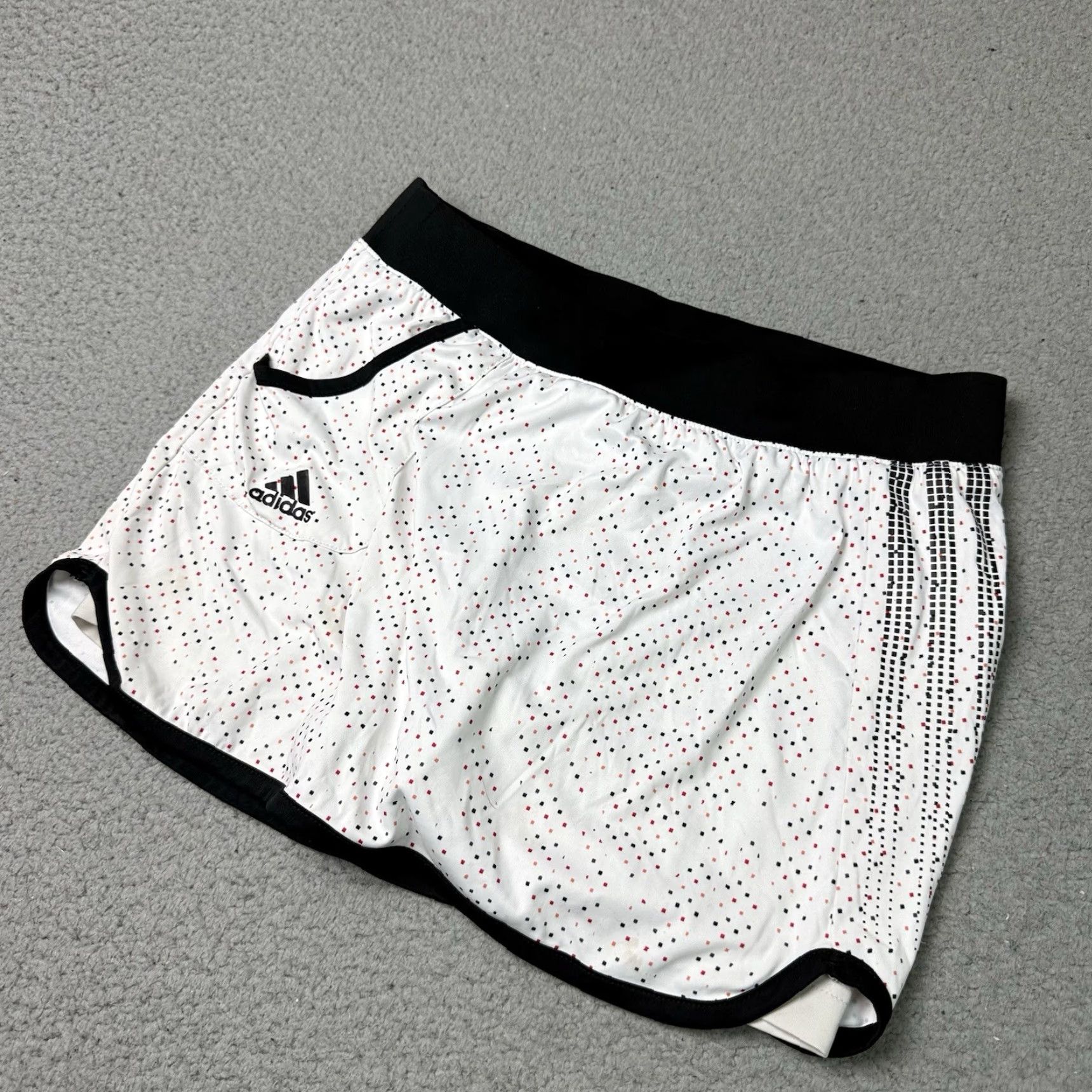 Adidas VINTAGE Adidas Tennis Skirt Womens Small White Spotted Dots Skort Climalite S Size 28" / US 6 / IT 42 - 2 Thumbnail