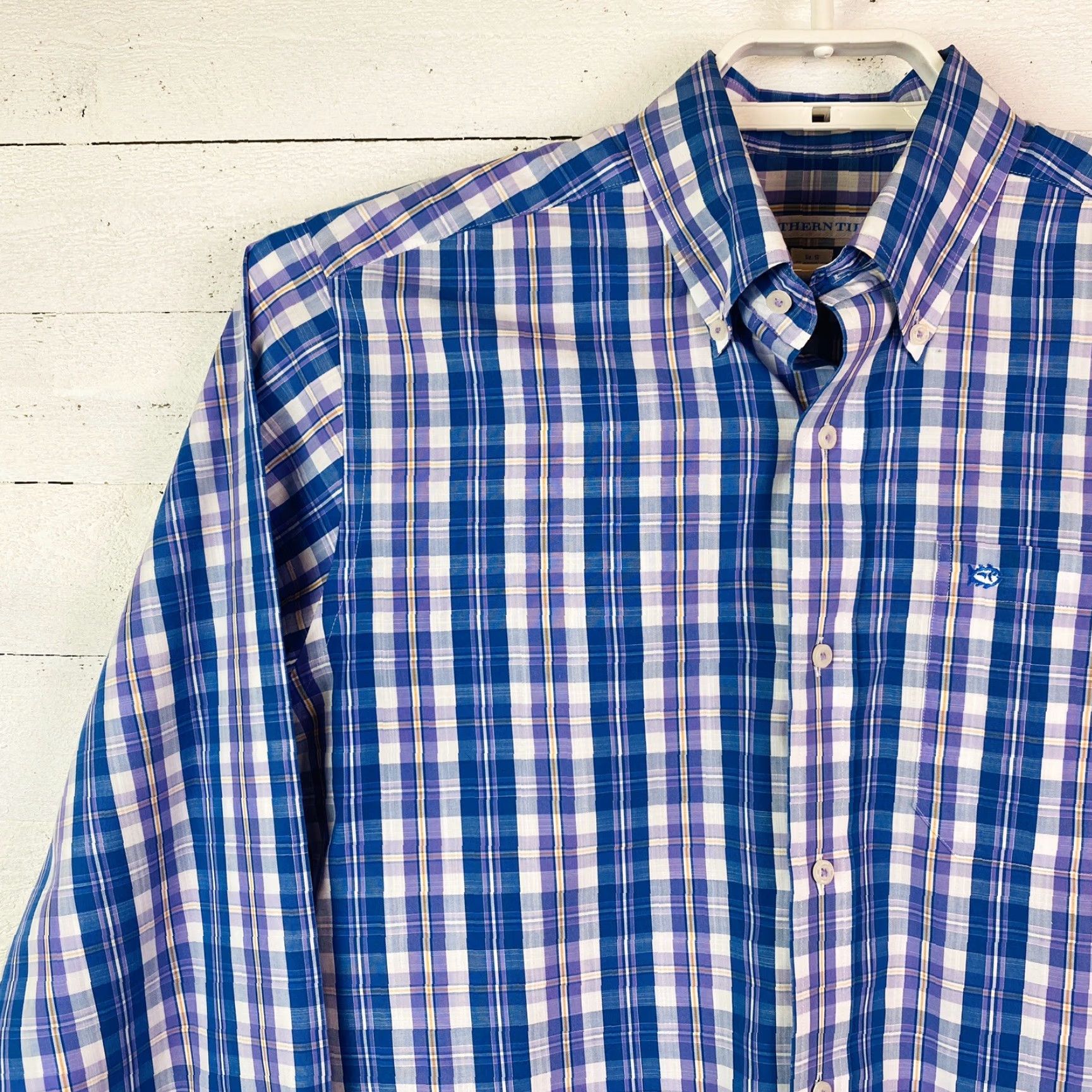Southern Tide VINTAGE Southern Tide Mens Shirt Small Long Sleeve Blue Plaid Classic Fit Button Up Size US S / EU 44-46 / 1 - 2 Thumbnail