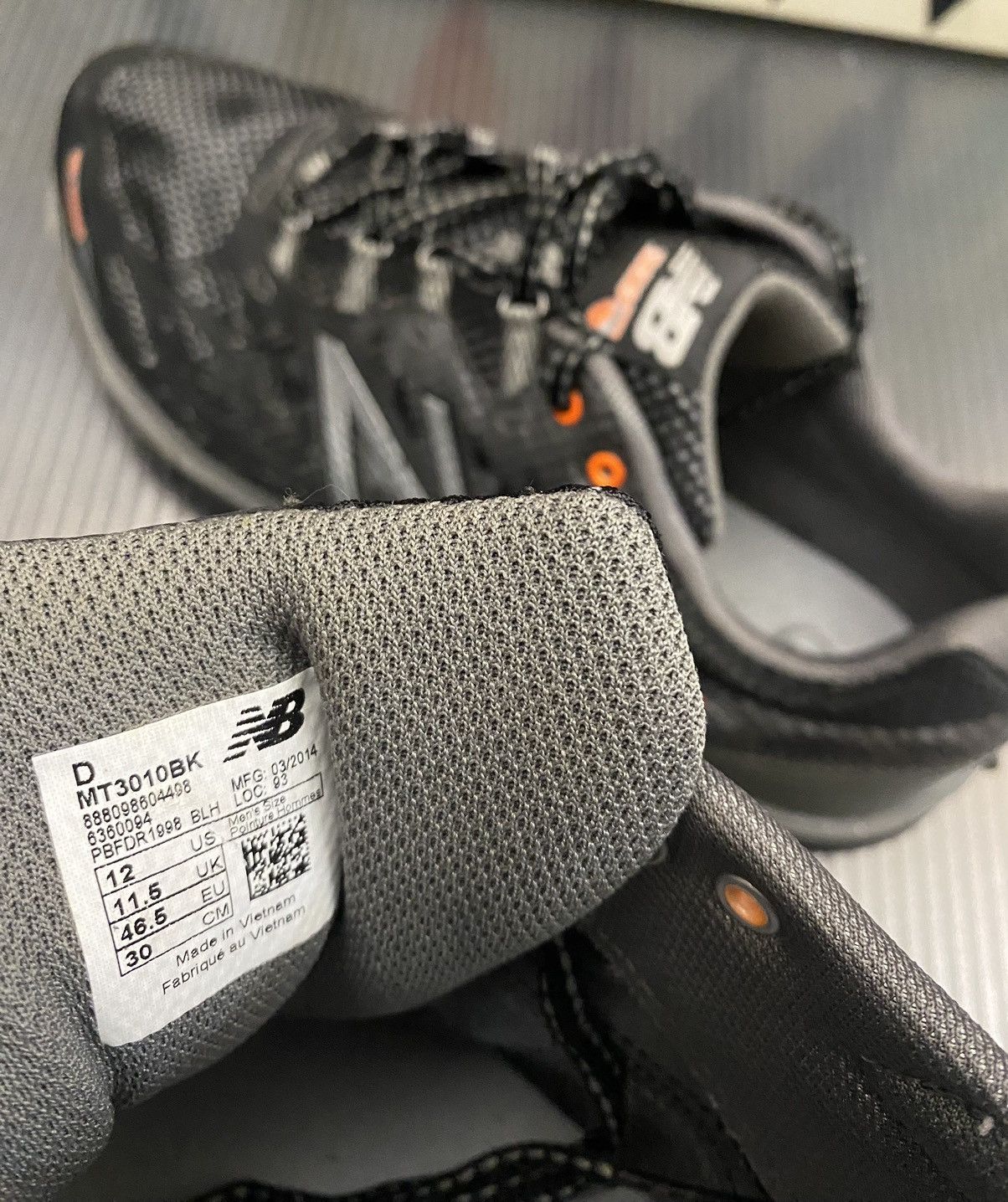 New Balance New Balance Men's 3010 trail fantom fit Black/Silver 12 Size US 12 / EU 45 - 10 Thumbnail