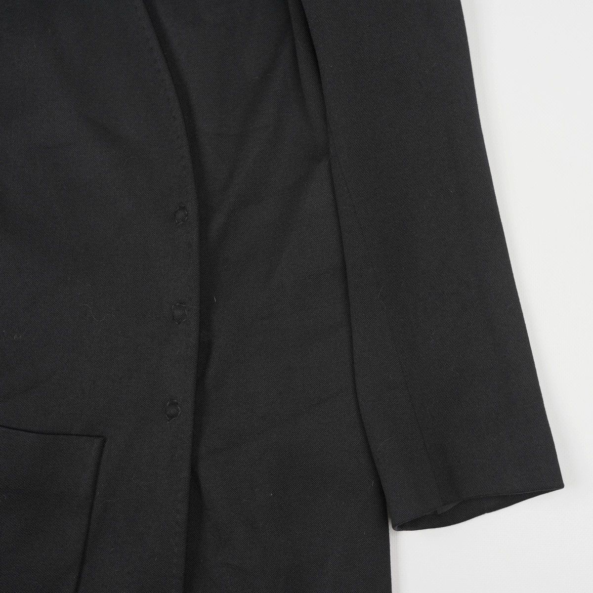 Ann Demeulemeester Ann Demeulemeester Wool Black Coat Jacket Kimono Vintage Size S / US 4 / IT 40 - 6 Thumbnail
