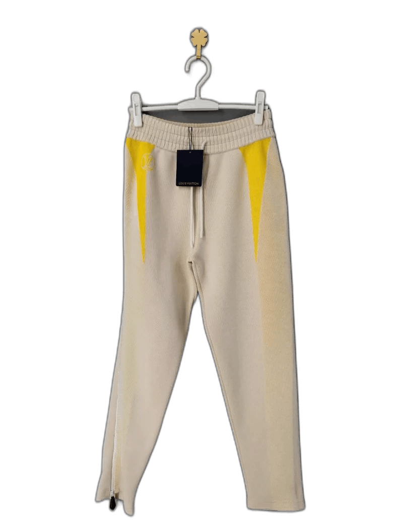 Louis Vuitton beige color block zippered track pants Size US 26 / EU 42 - 1 Thumbnail