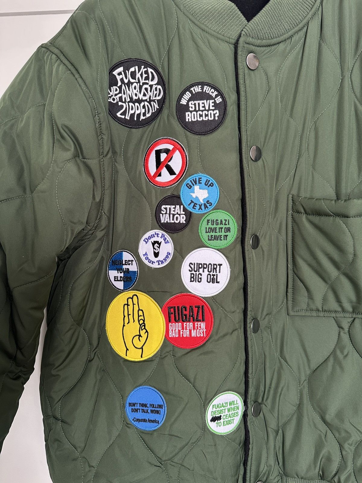 Fugazi "VEBLEN" REVERSIBLE VARSITY JACKET Size US L / EU 52-54 / 3 - 9 Thumbnail