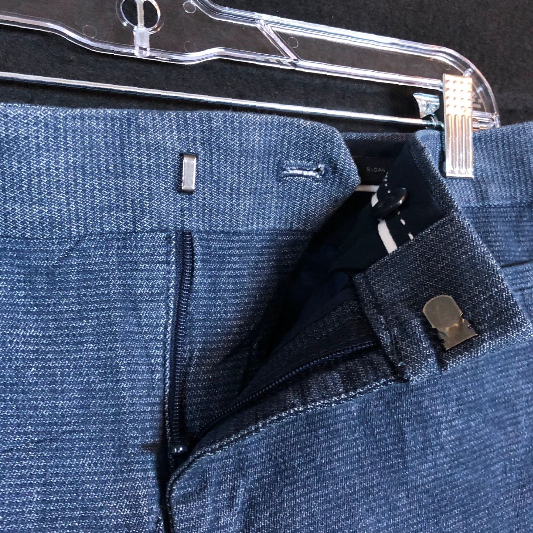 Banana Republic Banana Republic Pants Blue Mid Rise Sloan Fit Cropped Ankle Stretch 8 Womens Casual Office Workwear Womens 8 Blue Size 30" / US 8 / IT 44 - 4 Thumbnail