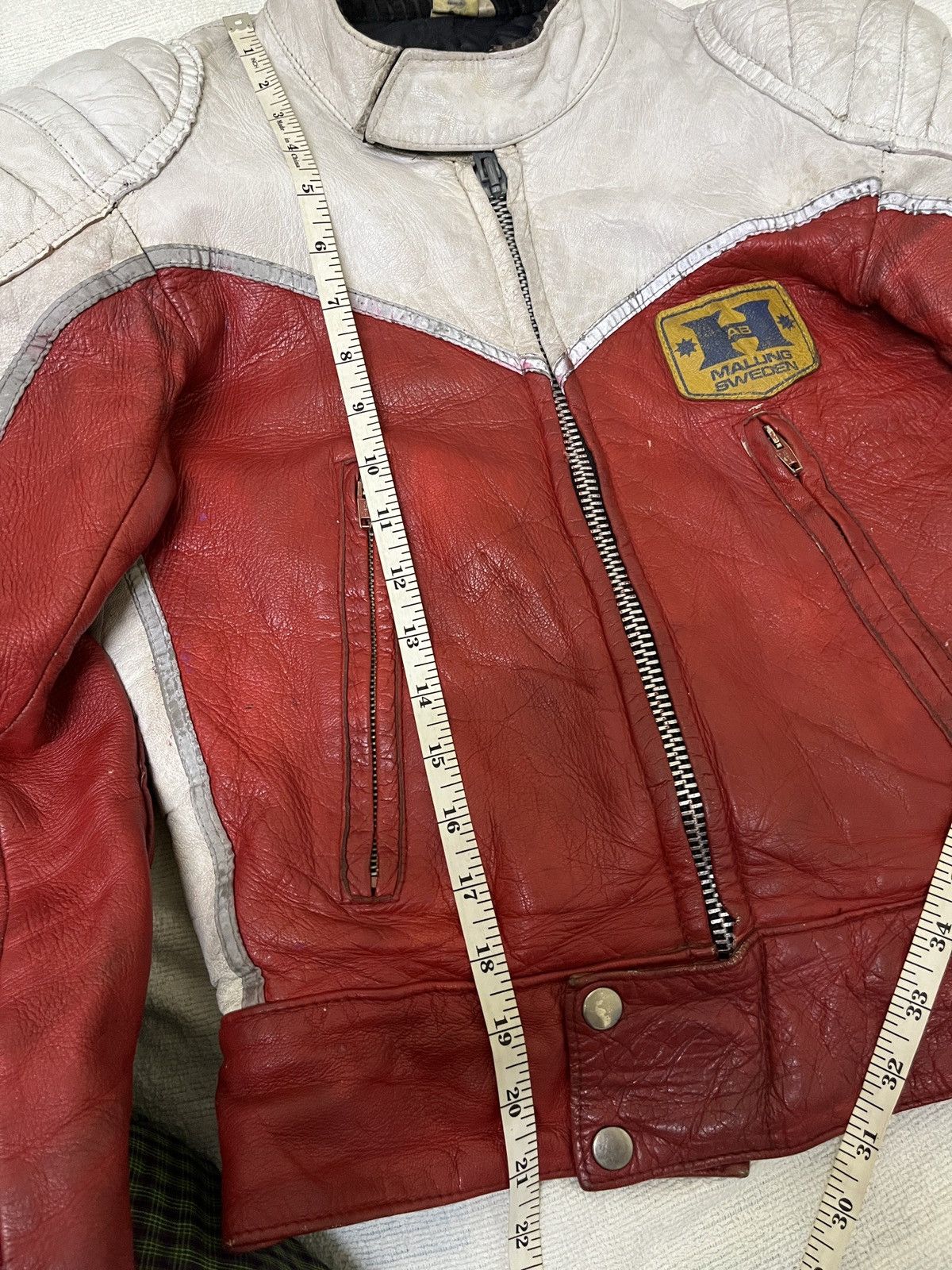 Vintage Vintage 70s Sweden Motorcycle Biker Jacket Size M / US 6-8 / IT 42-44 - 18 Thumbnail