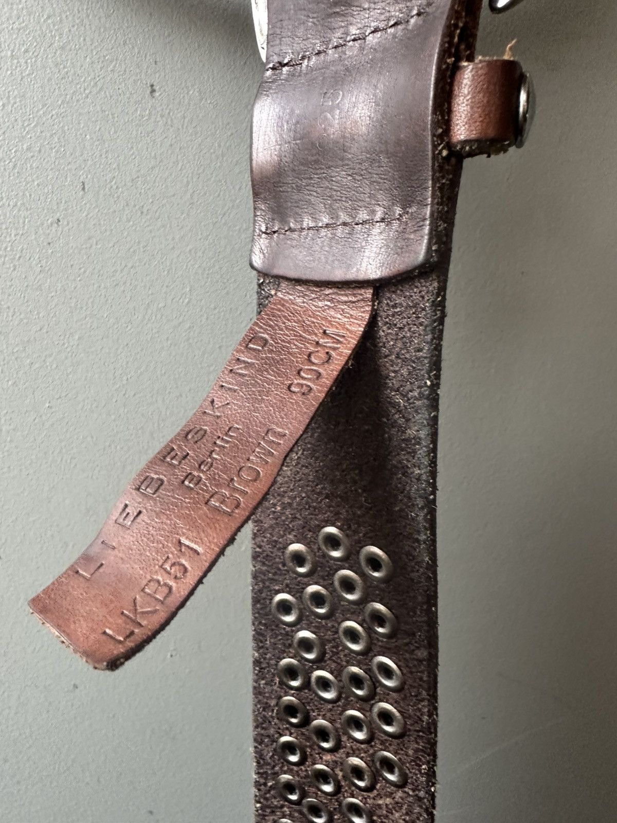 LIEBESKIND BERLIN Liebeskind Berlin Studded Leather Belt Size ONE SIZE - 3 Thumbnail
