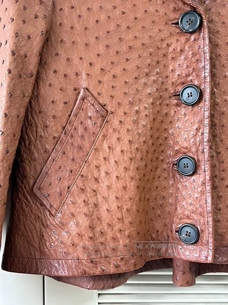 Prada Prada Ostrich leather short coat Size XS / US 0-2 / IT 36-38 - 6 Thumbnail