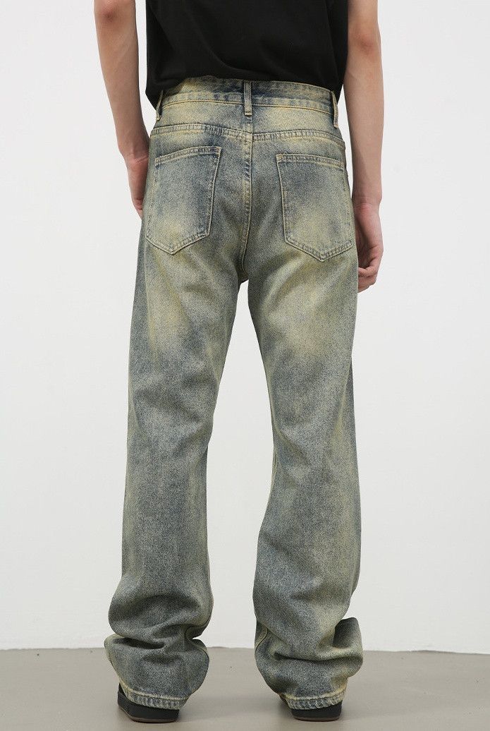 Japanese Brand × Jean Vintage washed distressed high street bootcut jeans Size US 32 / EU 48 - 6 Thumbnail
