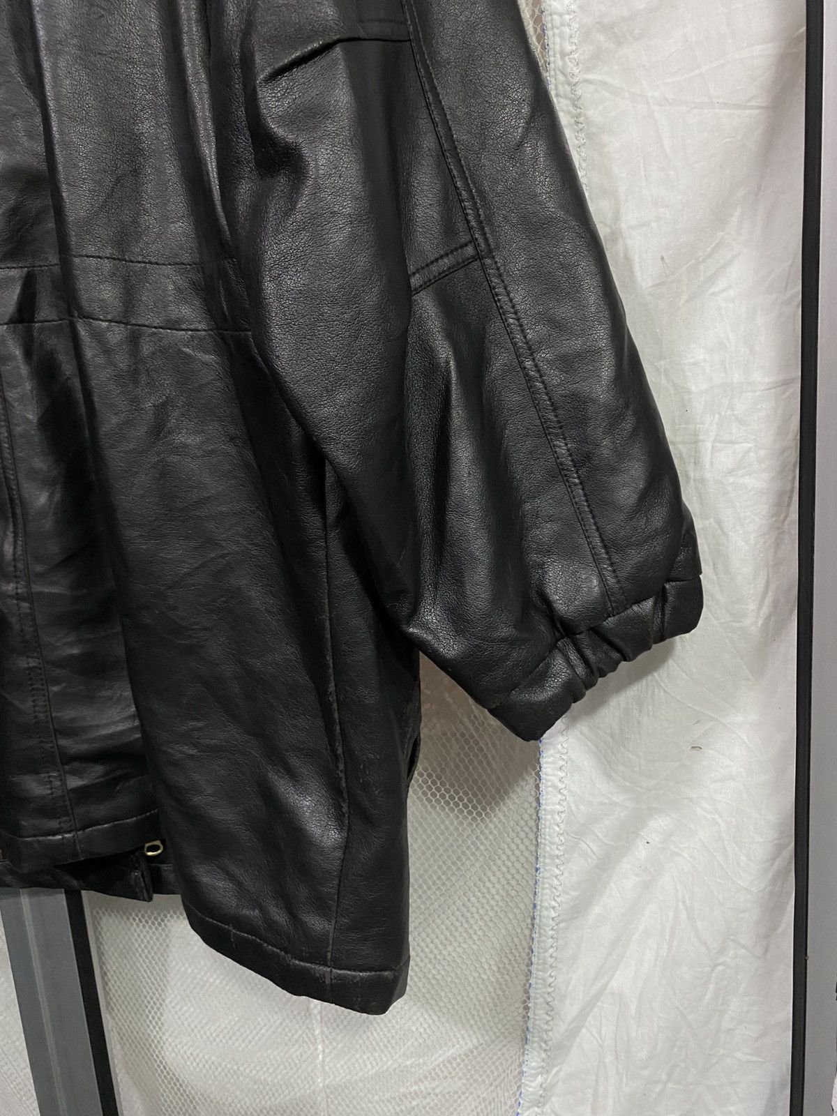 Japanese Brand Parka Leather Jacket AJ sport Size US L / EU 52-54 / 3 - 11 Thumbnail