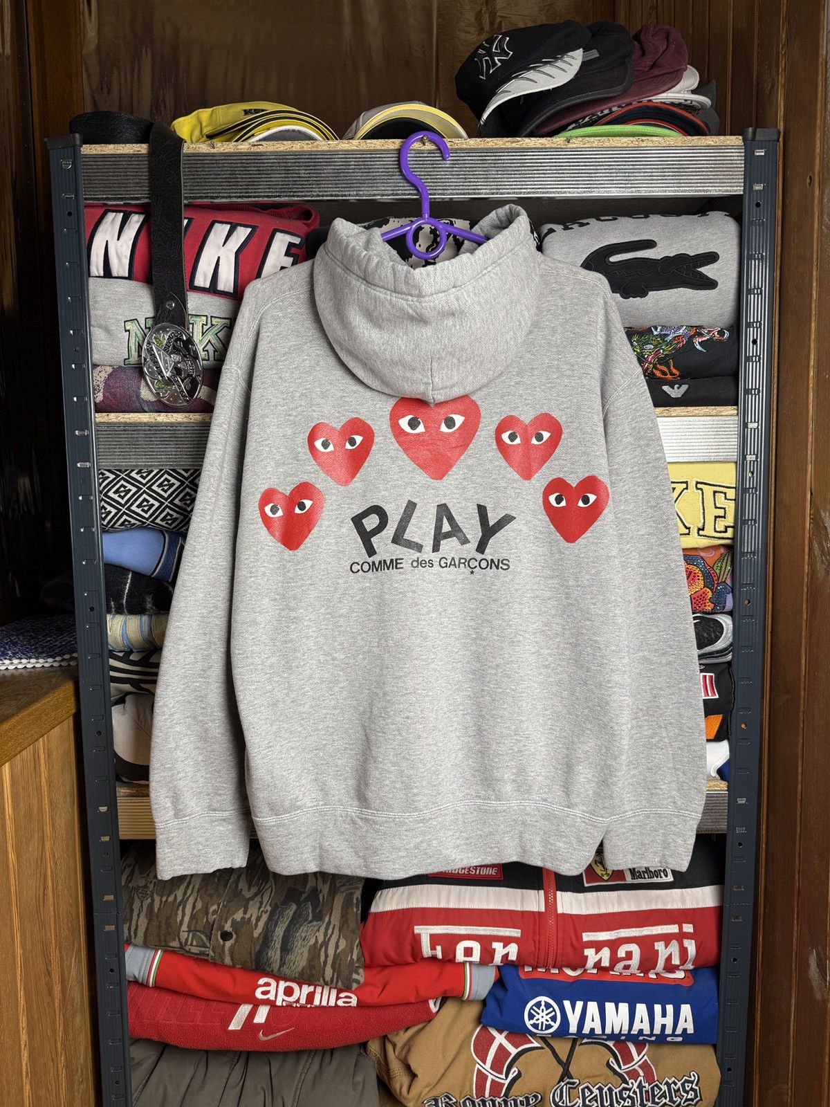 Comme des Garcons Comme Des Garçons Play Zip Hoodie W/ Hearts Size XL / US 12-14 / IT 48-50 - 1 Thumbnail