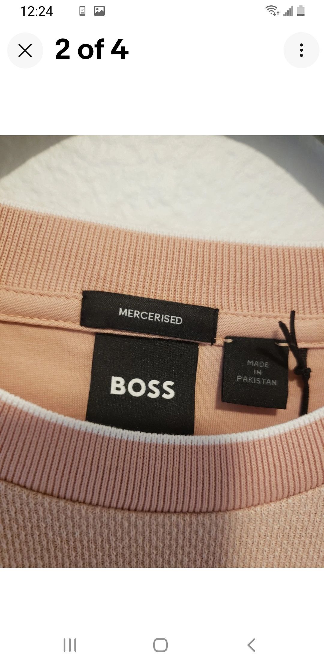Hugo Boss Dusty blush pink t-shirt Size US XL / EU 56 / 4 - 4 Thumbnail
