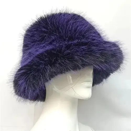Japanese Brand Faux Fur bucket hat Size ONE SIZE - 2 Thumbnail