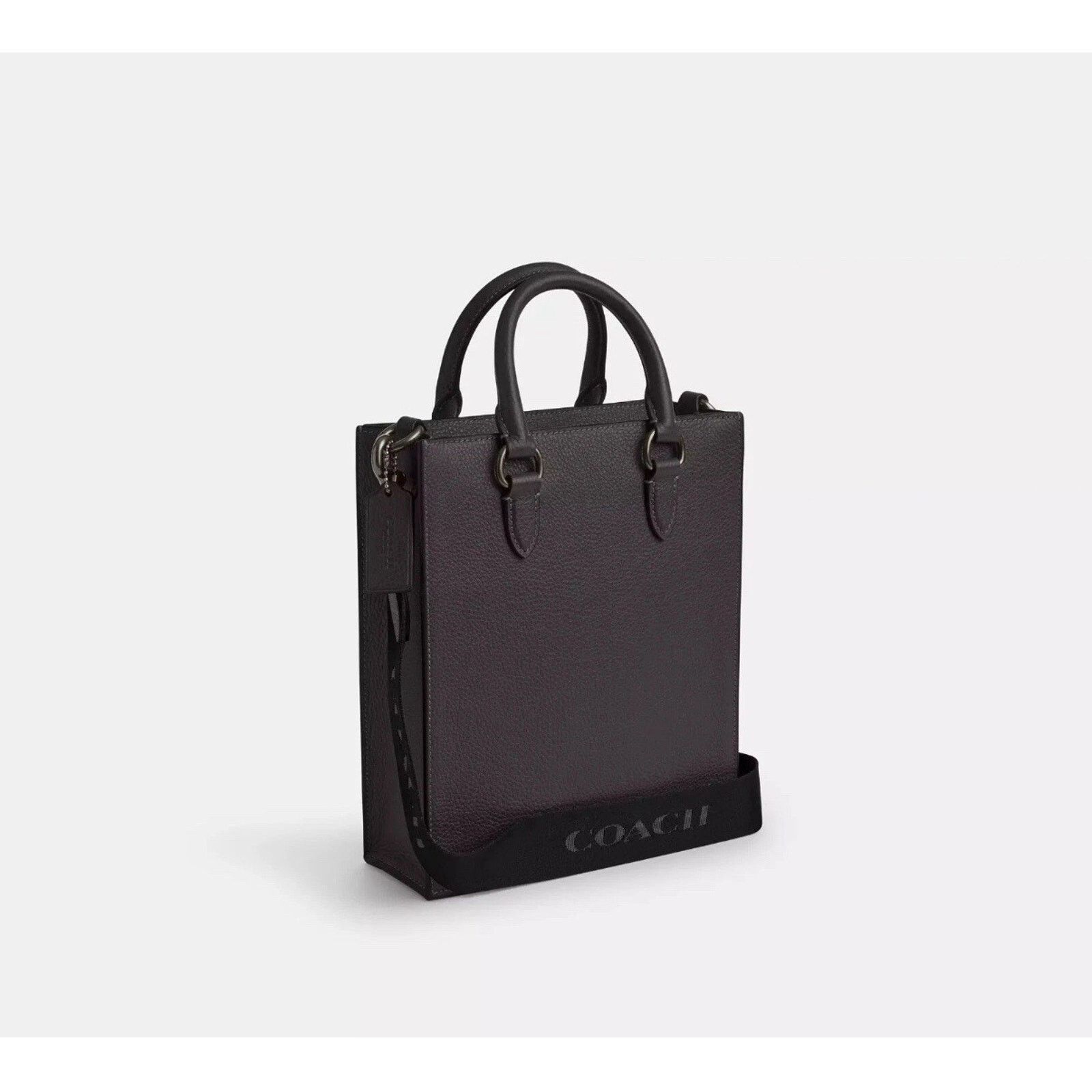 Coach NWT Coach Men's Dylan Tote CT910 Pebbled Leather QB/GRAPHITE Size ONE SIZE - 7 Thumbnail