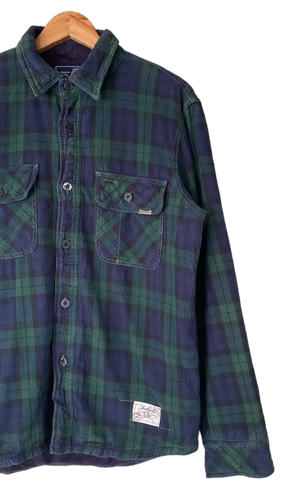 Avirex AVIREX LTD Linen Plaid Button Shirt Long Sleeve Size US XL / EU 56 / 4 - 2 Thumbnail