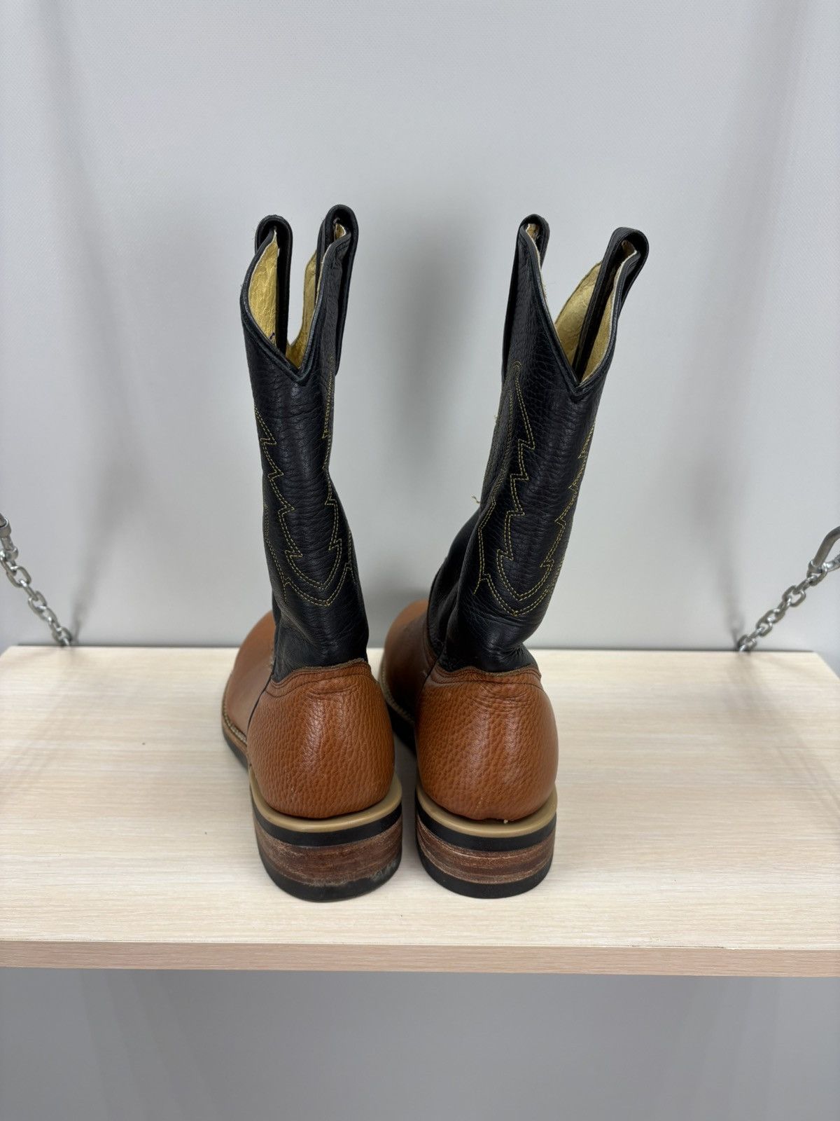 Other Womens western Billy Boots Size 37 Color Brown/Black Size US 7 / IT 37 - 6 Thumbnail