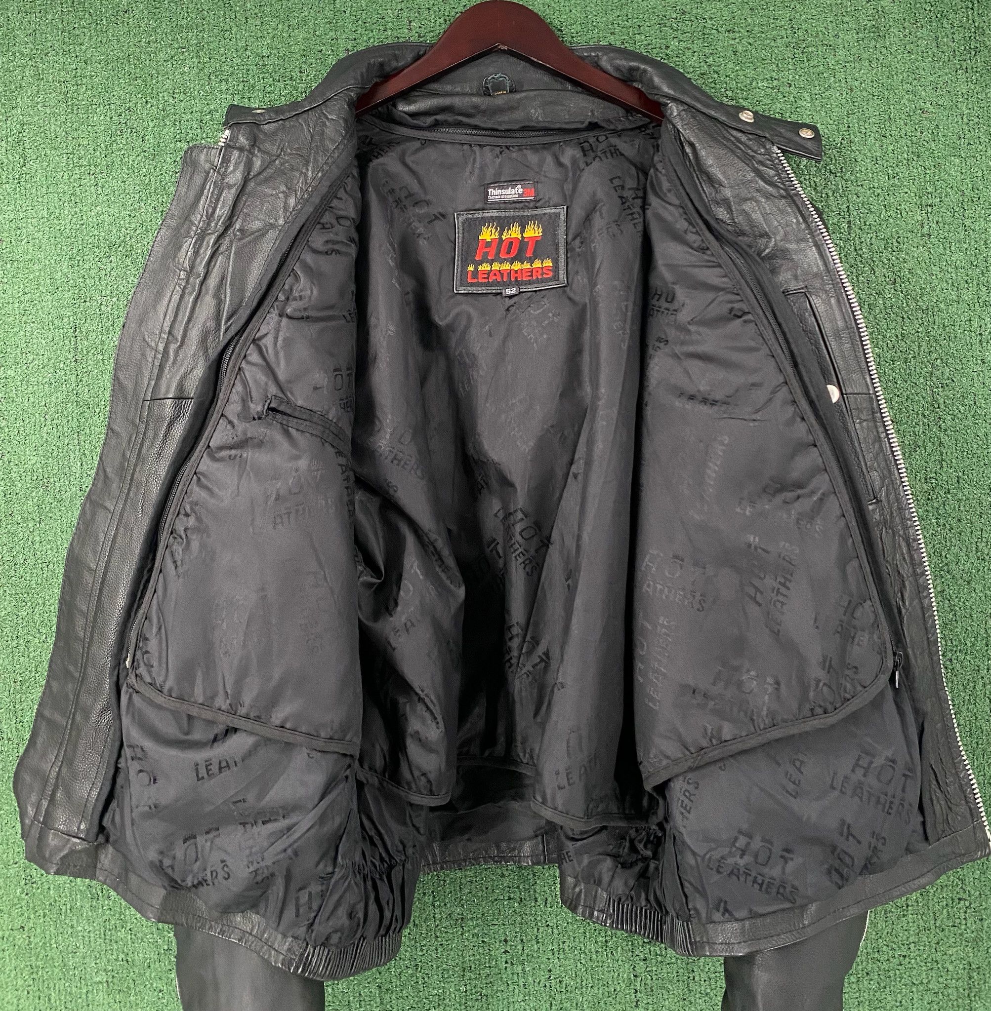 Vintage Y2K Hot Leathers Cafe Racer Motorcycle Leather Jacket XL Size US XL / EU 56 / 4 - 5 Thumbnail