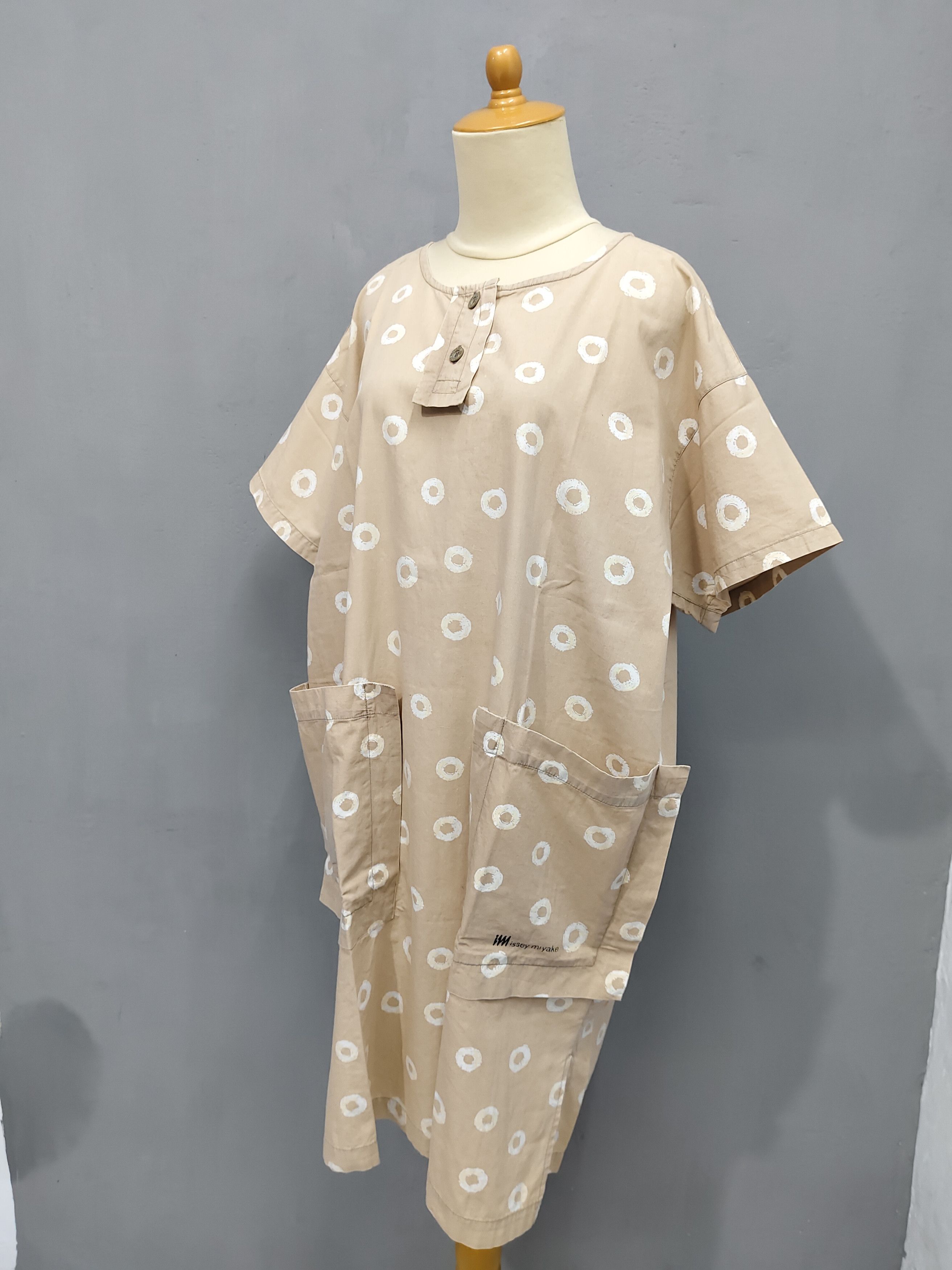 Issey Miyake 80s Issey Miyake- Archived Round Art Pattern Big Pocket Size L / US 10 / IT 46 - 4 Thumbnail
