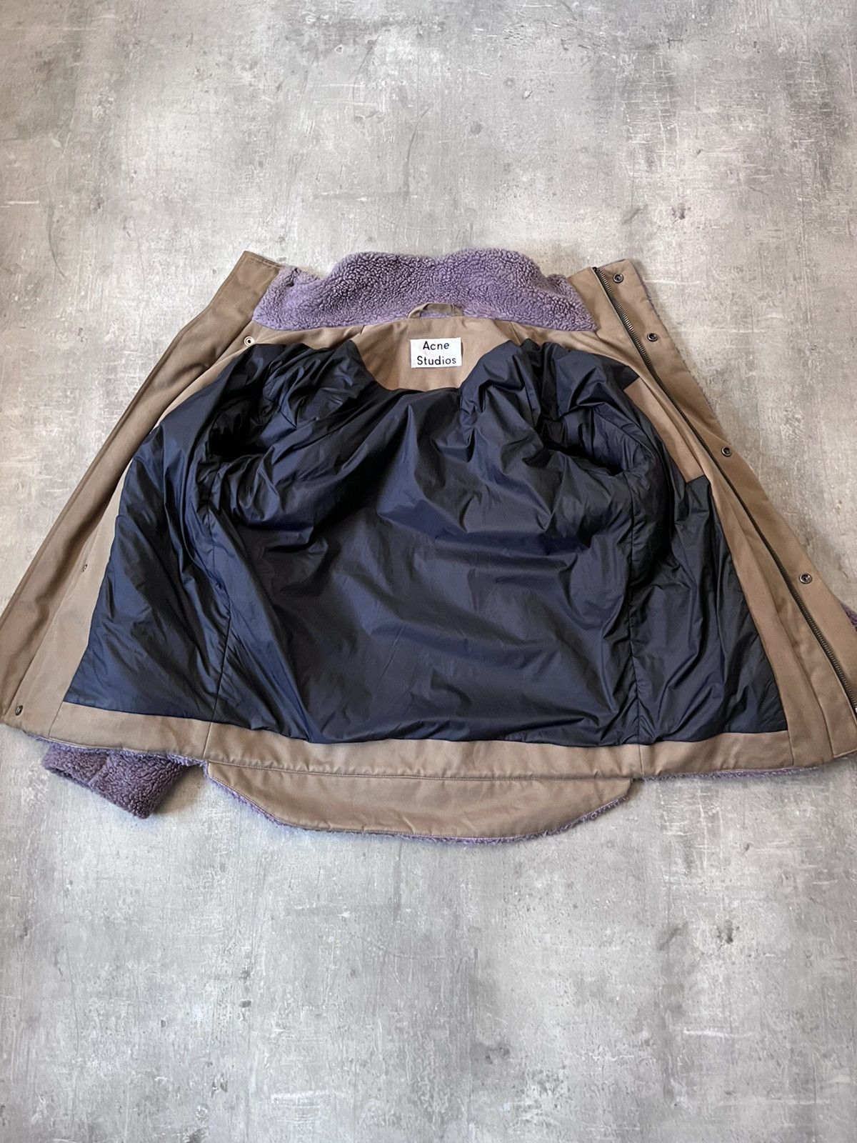 Acne Studios Acne Studios teddy fleece jacket purple Size US L / EU 52-54 / 3 - 8 Thumbnail
