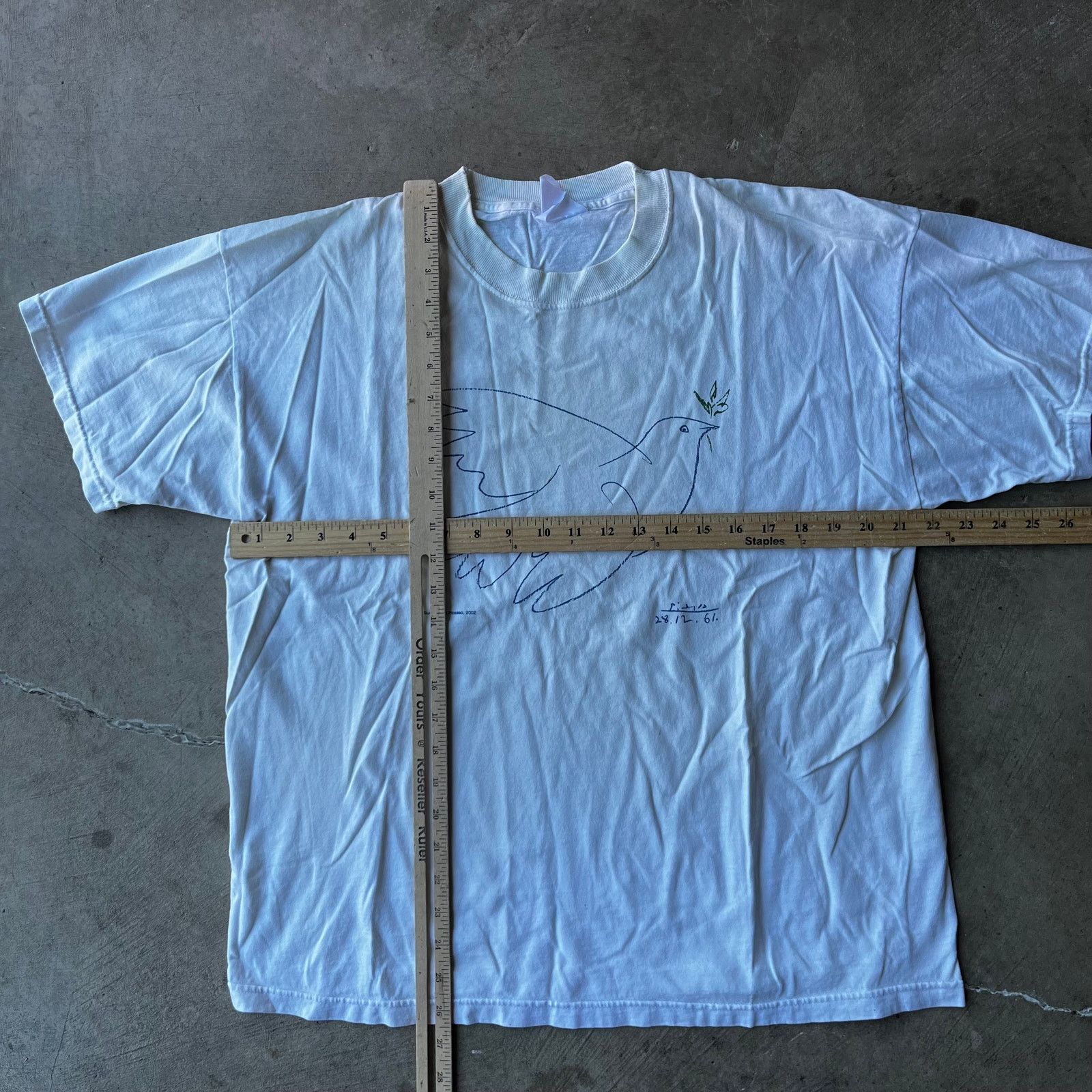 Vintage VINTAGE PABLO PICASSO DOVE OF PEACE BIRD ART SHIRT MENS L Size US L / EU 52-54 / 3 - 4 Thumbnail