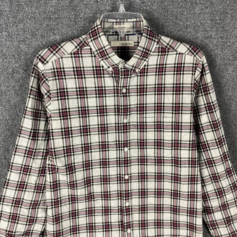 Other Hawker Rye Button Down Shirt Men's Small Regular Long Sleeve Size US S / EU 44-46 / 1 - 2 Thumbnail