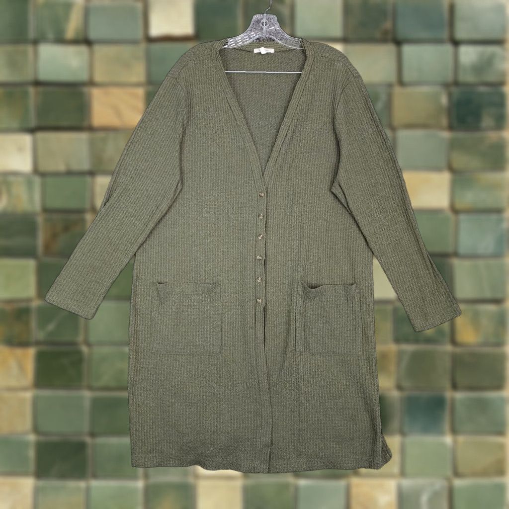 Vintage VINTAGE Maurices Plus Green Long Sleeve Cardigan Sweater Size 1X Womens Size XL / US 12-14 / IT 48-50 - 1 Thumbnail