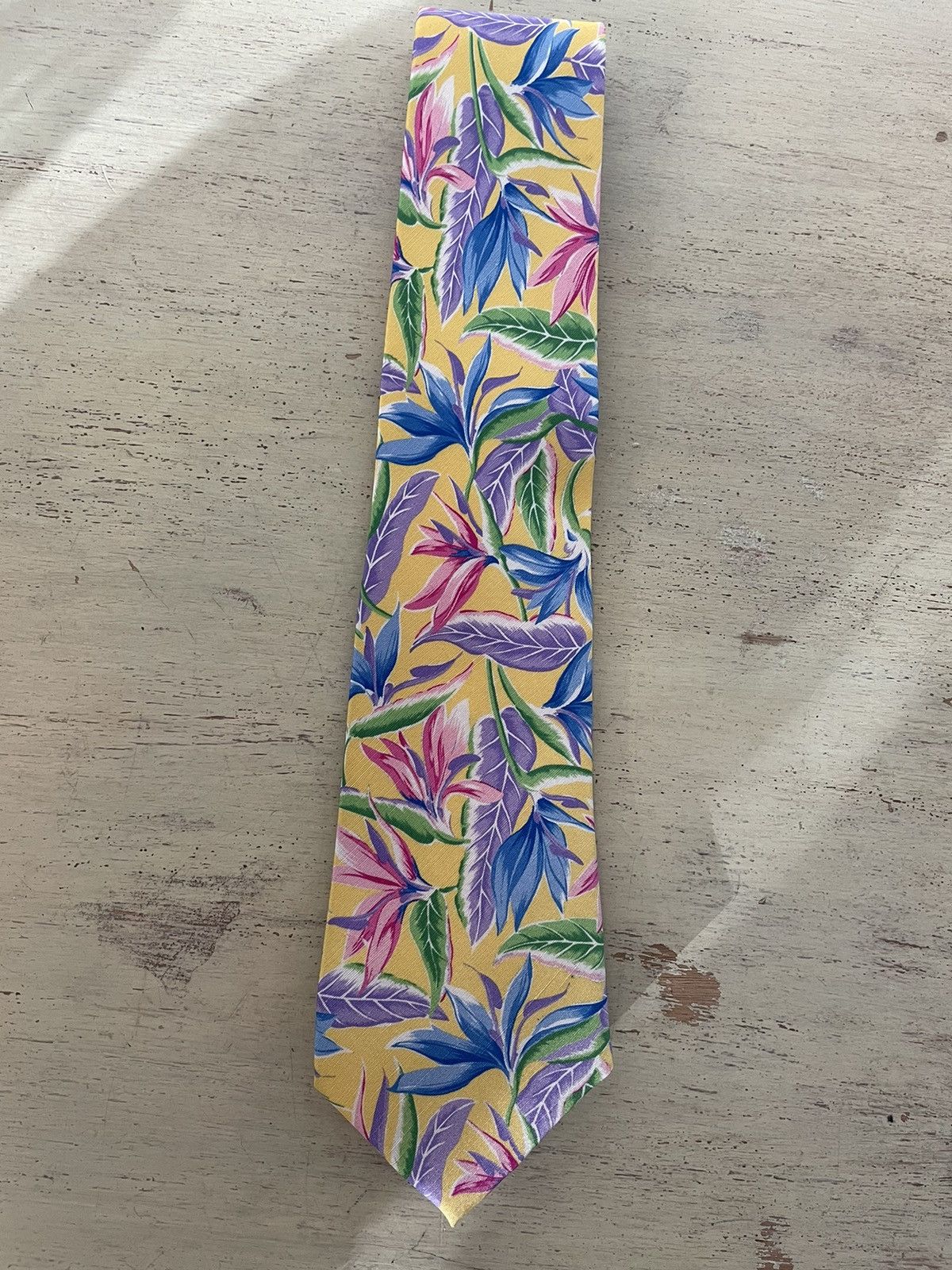 Ralph Lauren Purple Label Floral Print Silk Tie Size ONE SIZE - 2 Thumbnail