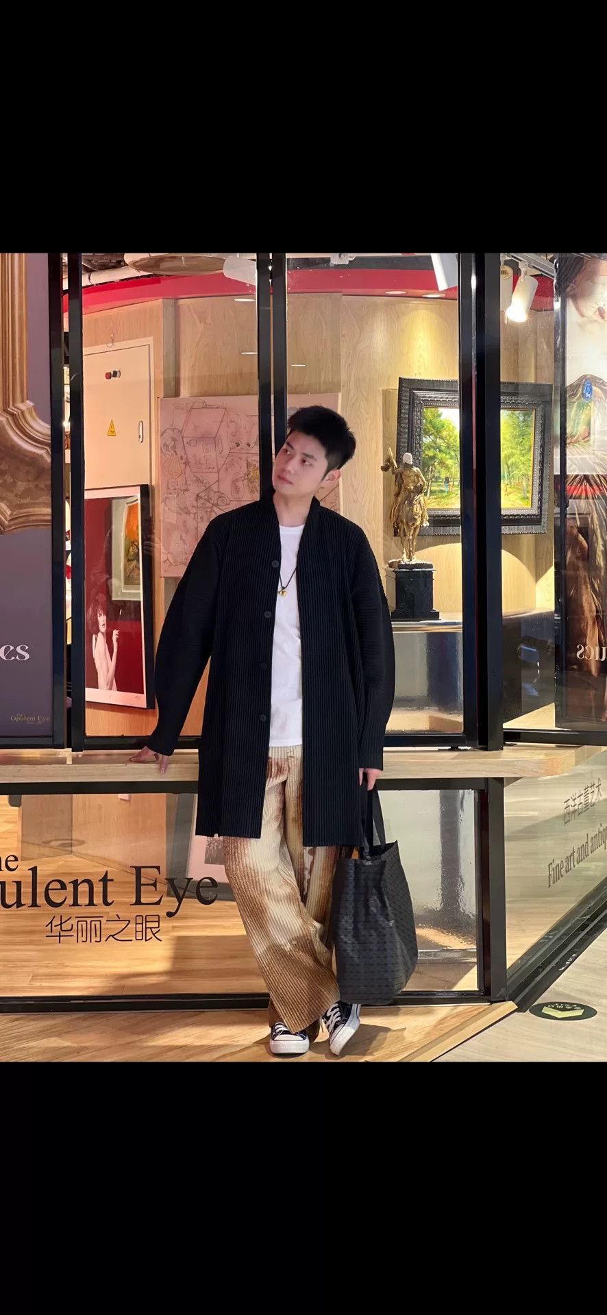 Issey Miyake Homme Plisse Long Coat