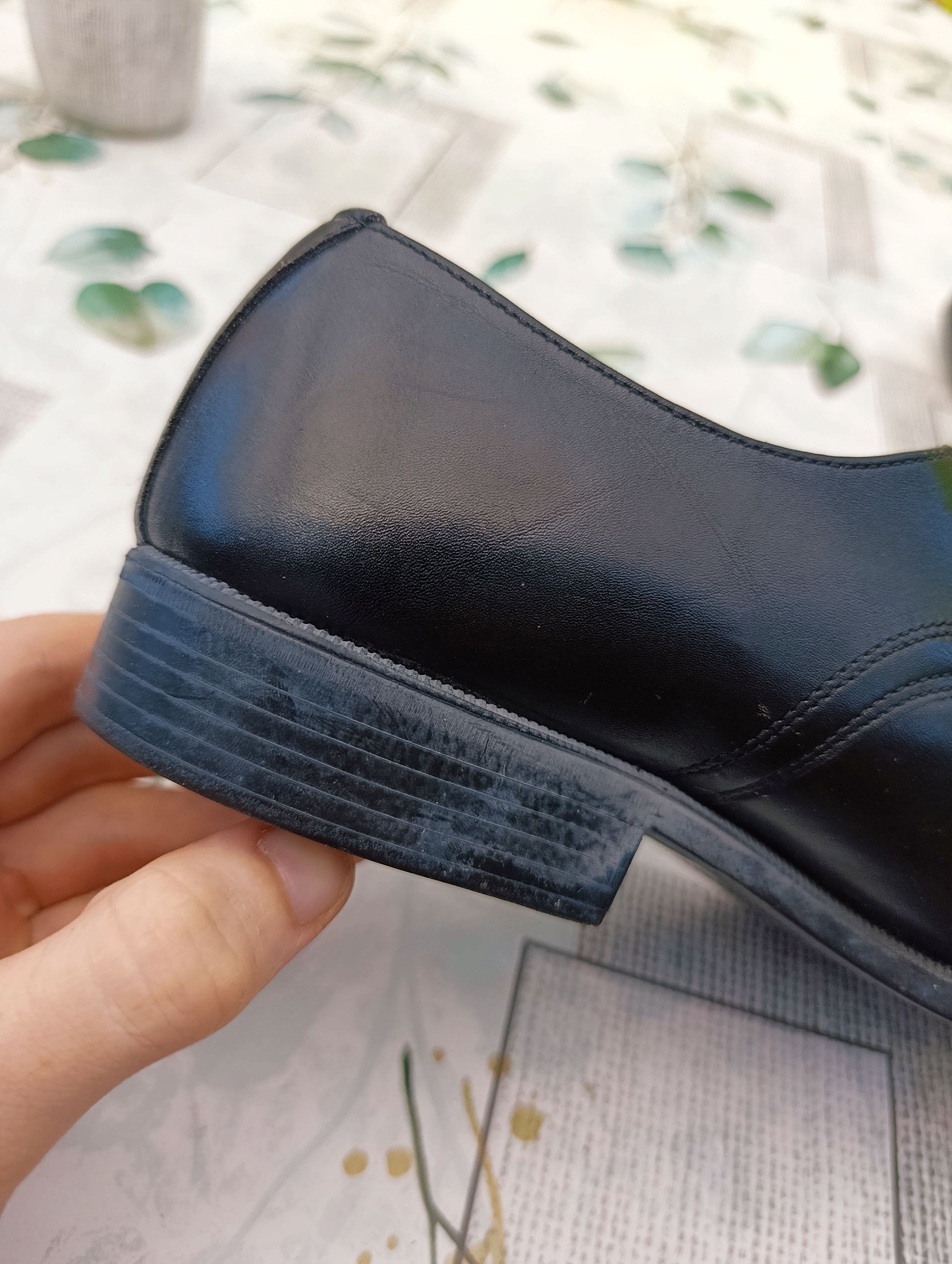 Other Chaussures Derby en cuir noir - Made in Belgique - T.41 Size US 8 / EU 41 - 3 Thumbnail