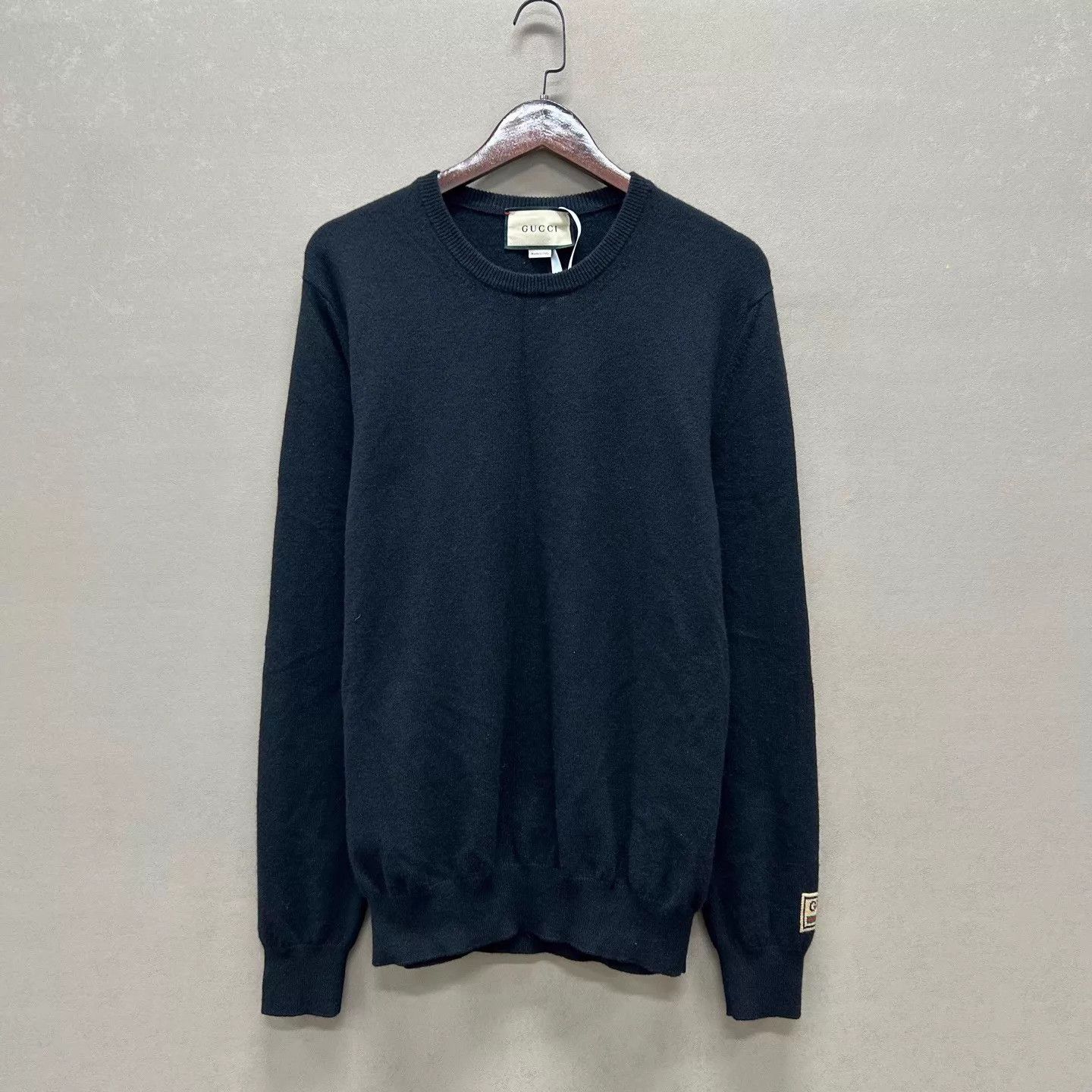 Gucci Gucci 99 New Black Crewneck Wool Sweater XL Size US XL / EU 56 / 4 - 1 Thumbnail