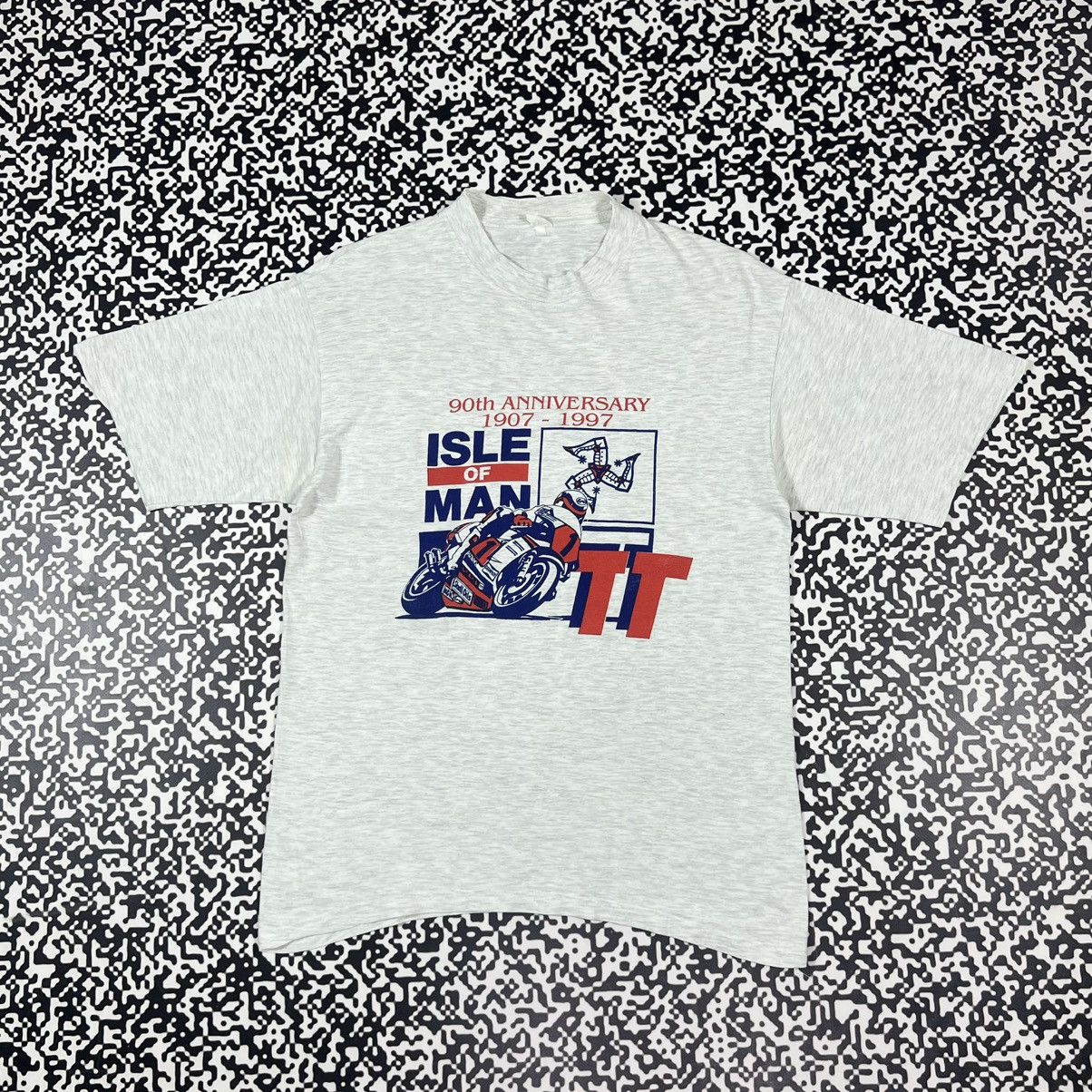 Vintage Vintage 1997 Isle Of Man TT Course Moto Racing 90s T-shirt Size US M / EU 48-50 / 2 - 1 Thumbnail