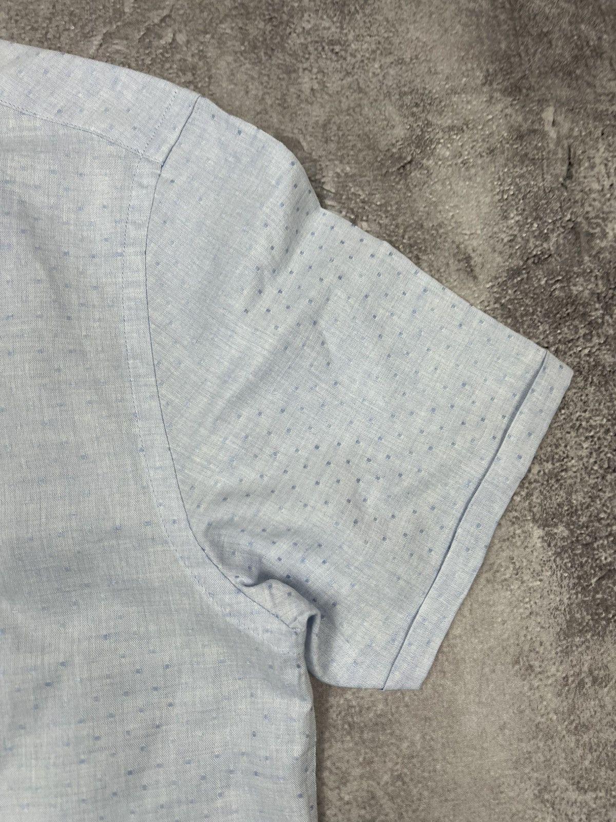 Jasper Conran Jasper Conran NWT Linen Blue Shirt Button Up Size US M / EU 48-50 / 2 - 3 Thumbnail
