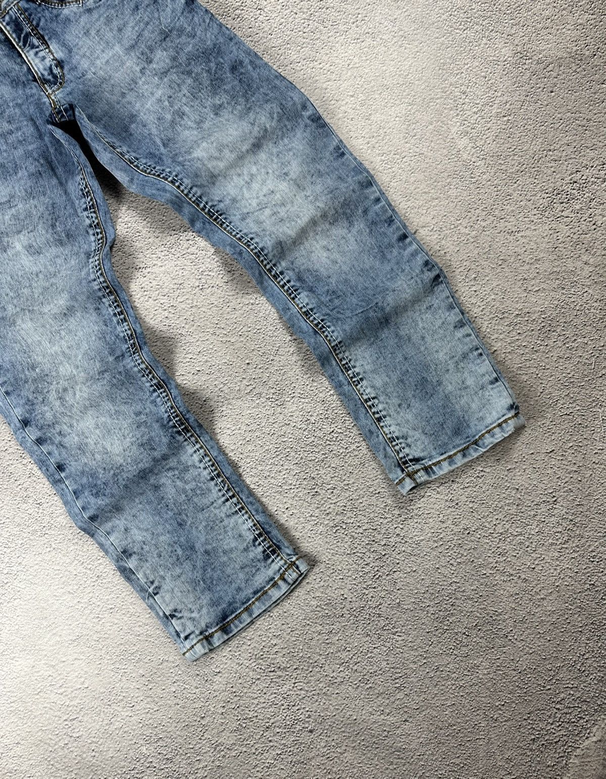 Japanese Brand Crazy Y2K Faded Diesel Style Jeans Gothic Opium Japan SK8 Size US 32 / EU 48 - 6 Thumbnail