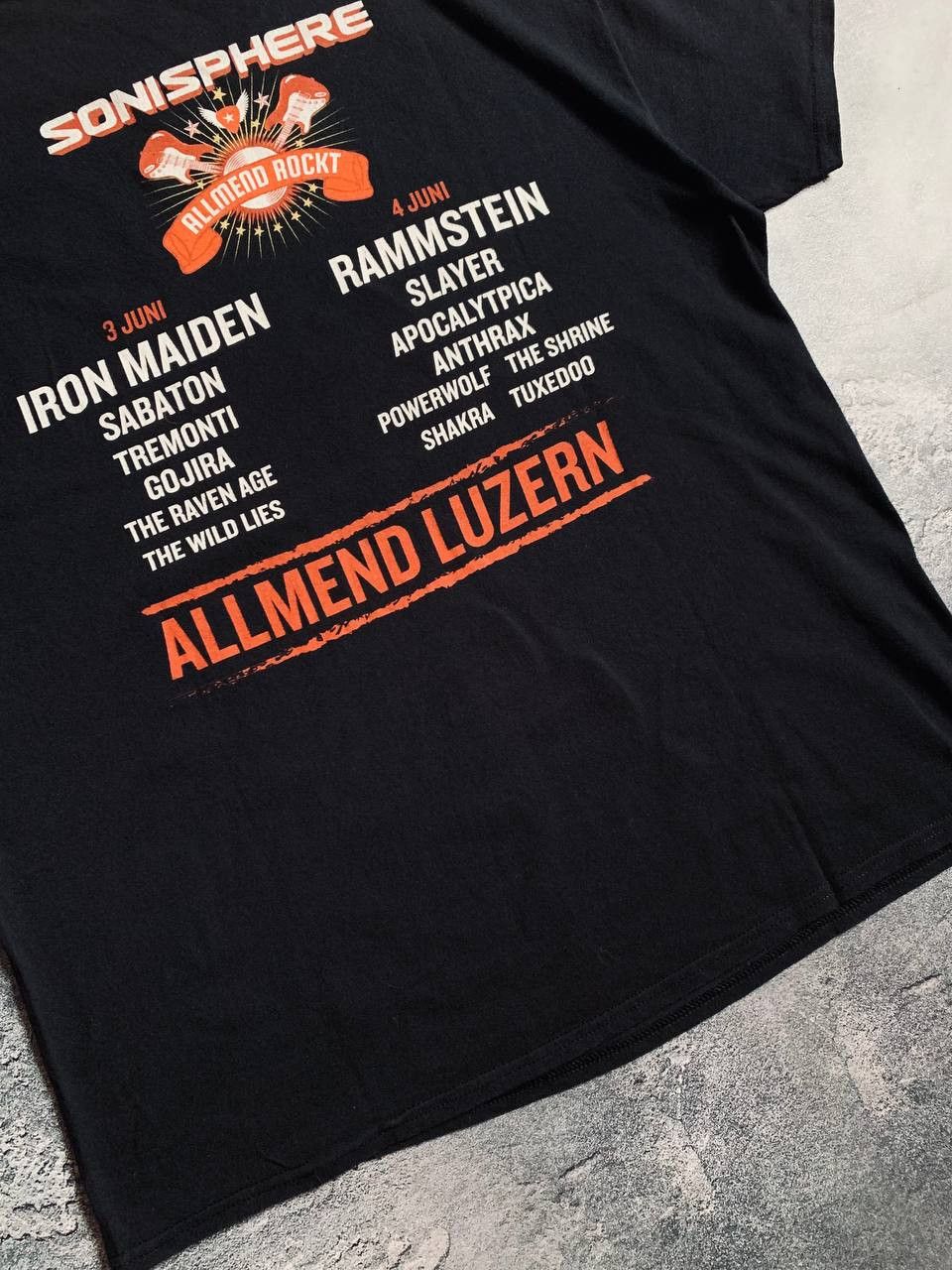 Gildan Sonisphere Festival Band T-Shirt RAMMSTEIN Heavy Metal Rock Size US XL / EU 56 / 4 - 11 Thumbnail