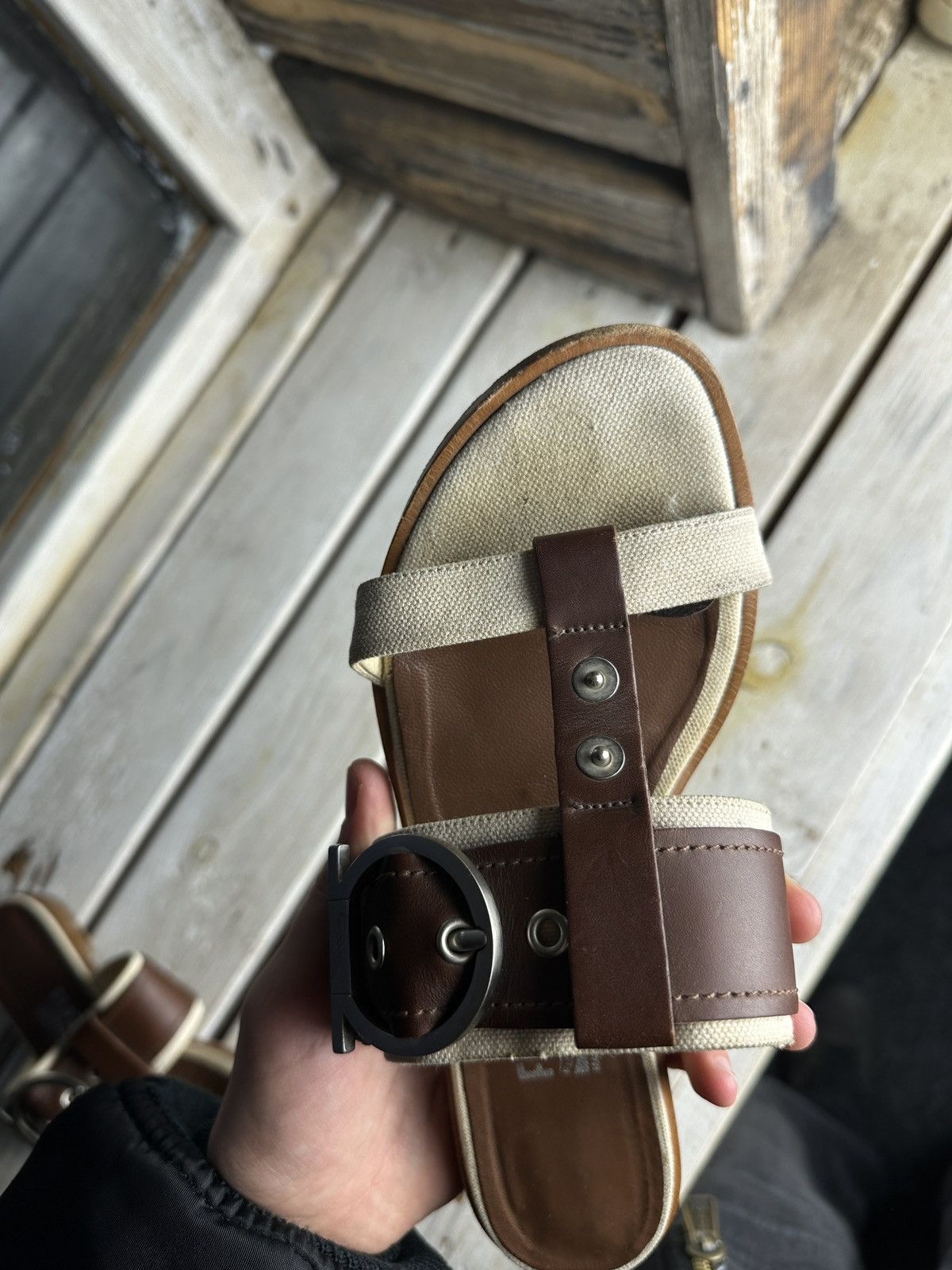 Salvatore Ferragamo RARE❗️Salvatore Ferragamo Women Shoes slides sandals Size US 7 / IT 37 - 15 Thumbnail