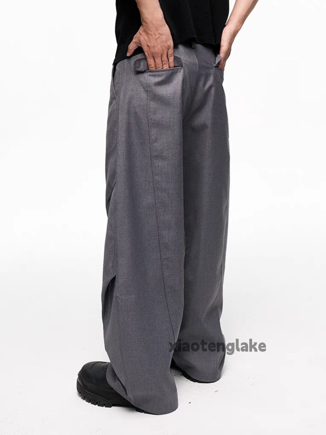 Designer Utility skate cleanfit yuppie loose baggy pleated pants Size US 30 / EU 46 - 4 Thumbnail