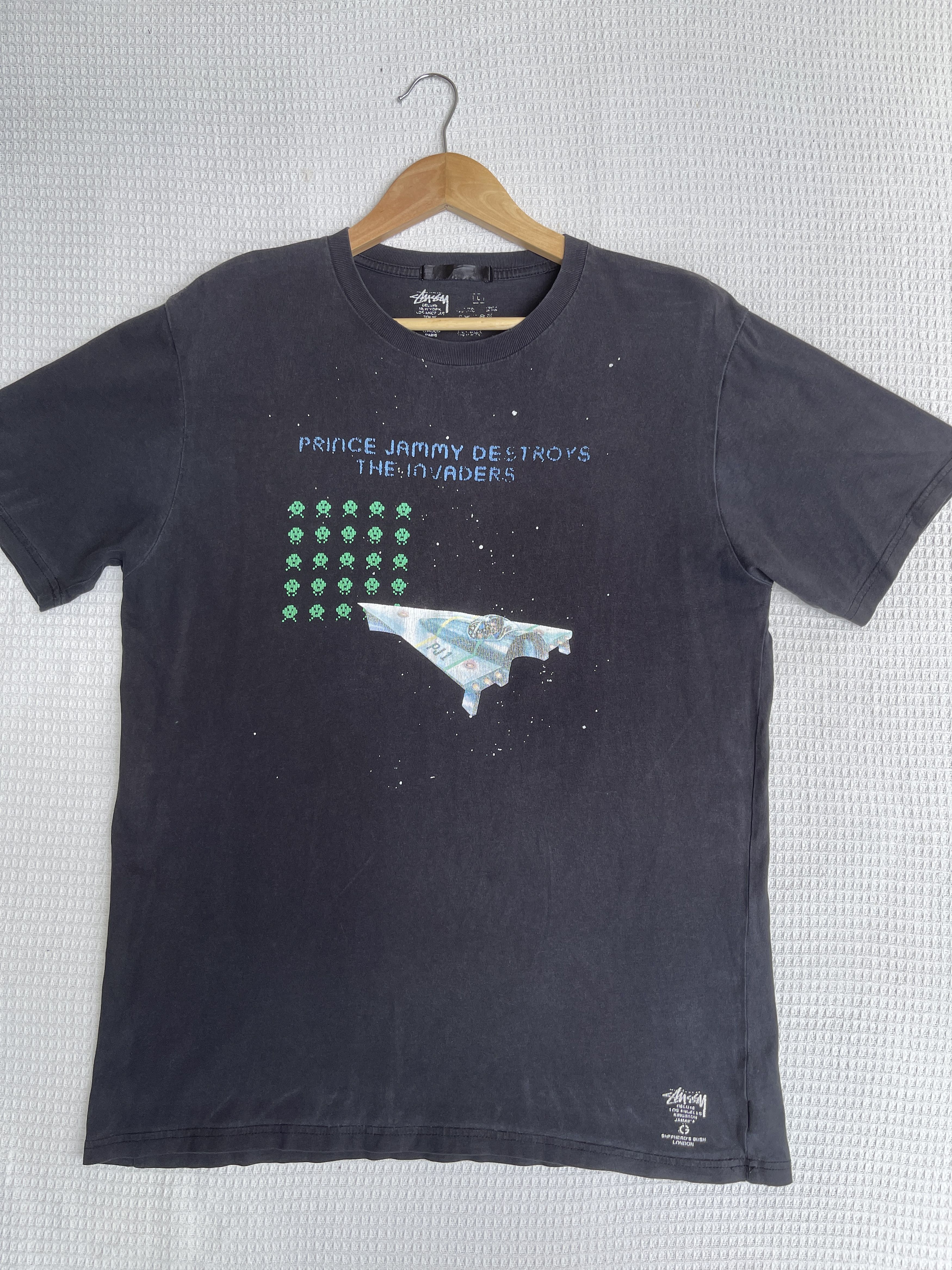 Rap Tees Last Drop🔥Rare🔥Vtg STUSSY x Prince Jammy Sun Faded T-Shirt Size US L / EU 52-54 / 3 - 9 Thumbnail