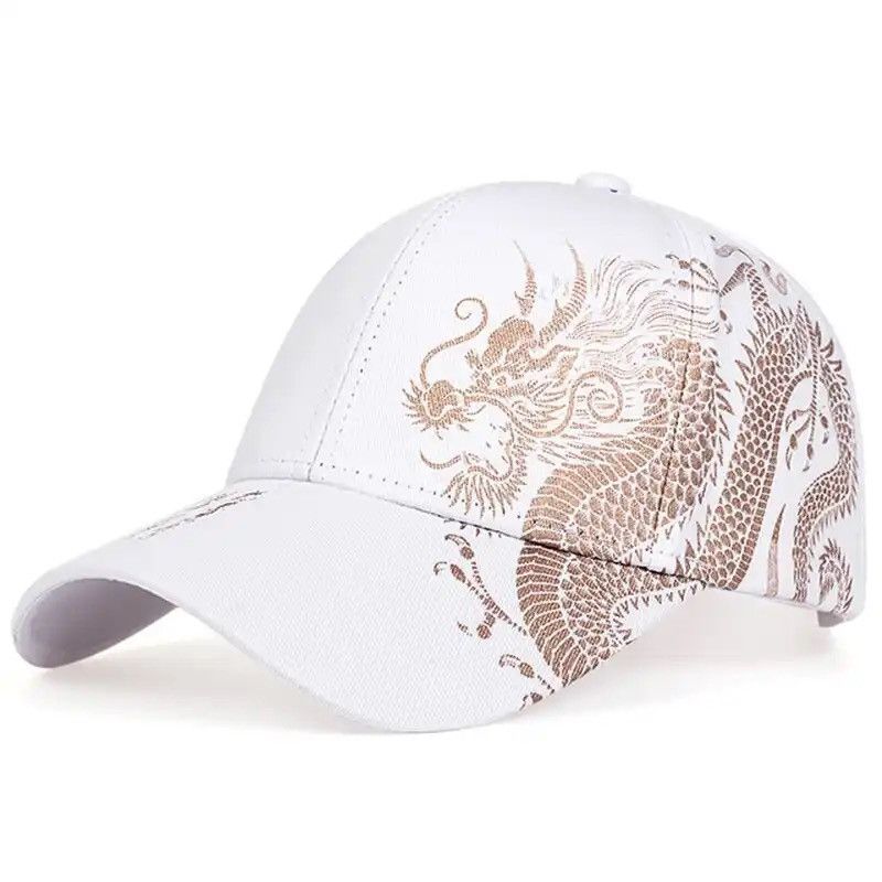Designer × Other Unisex Golden Dragon Printing Snapback Baseball Caps Size ONE SIZE - 4 Thumbnail
