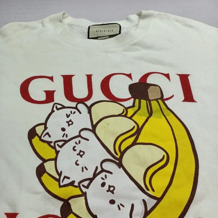 Gucci Gucci Gucci x Bananya Cartoon Long Sleeve Sweatshirt -2506 Size US M / EU 48-50 / 2 - 6 Thumbnail