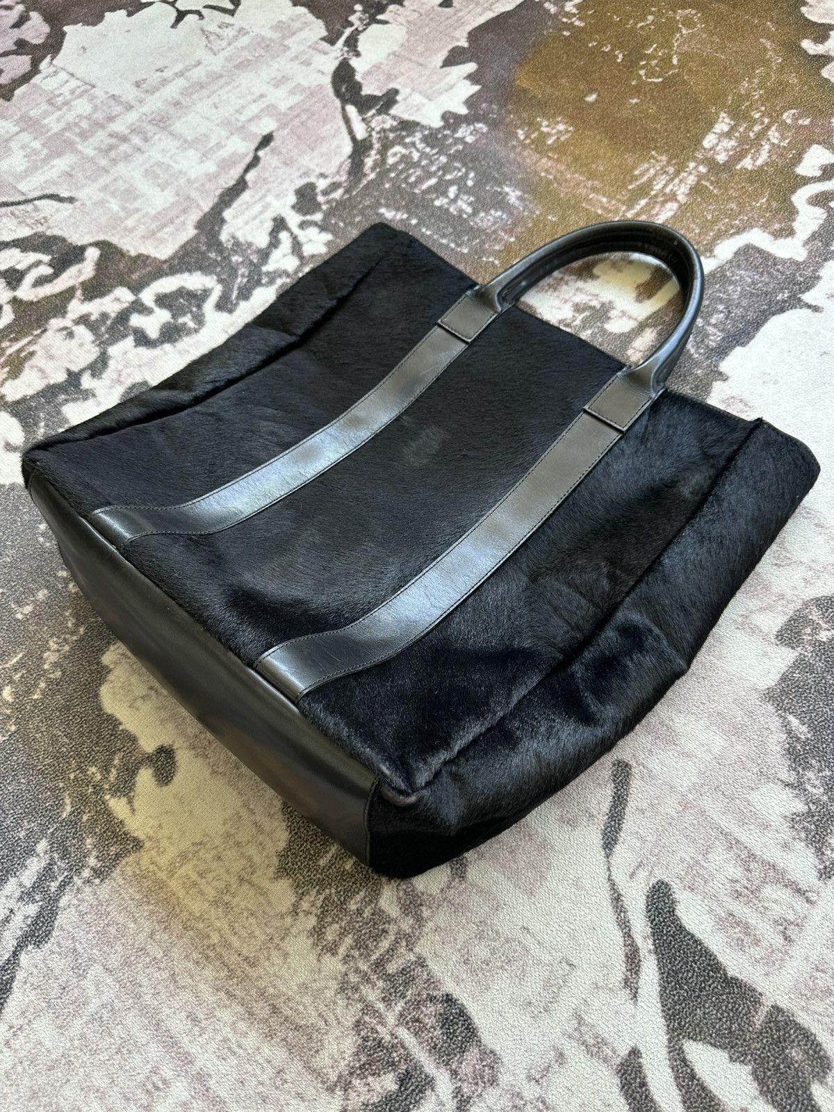 KEITAMARUYAMA 00’s Keita Maruyama pony hair leather tote bag Size ONE SIZE - 3 Thumbnail