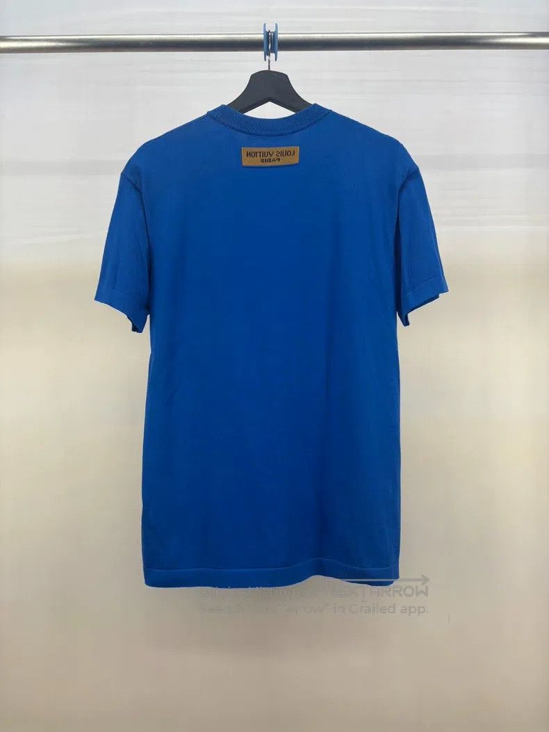 Louis Vuitton Louis Vuitton White and blue knitted short sleeve Size US L / EU 52-54 / 3 - 2 Thumbnail