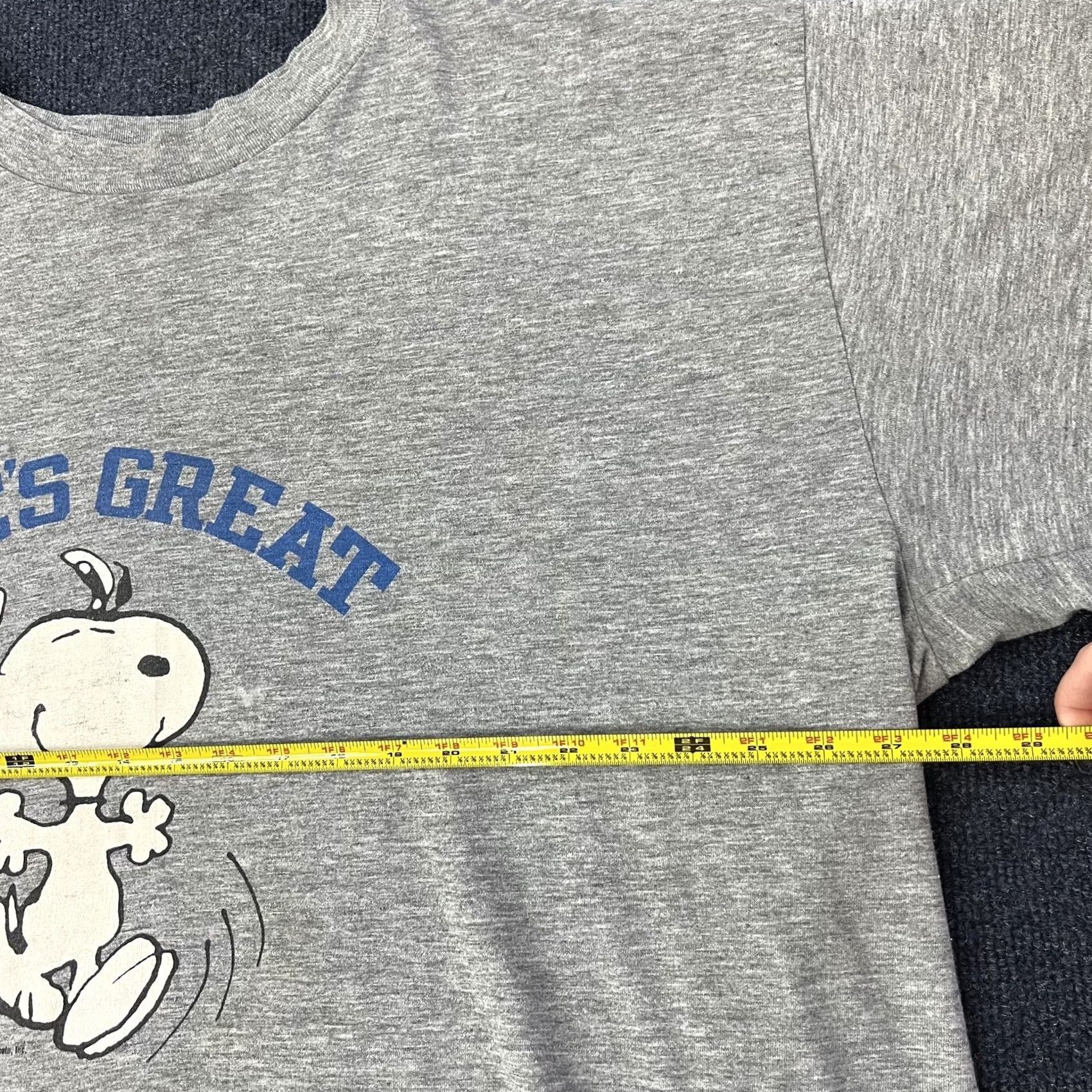 Peanuts Vintage Peanuts Snoopy Shirt Mens OS Sleep Gray Tooele Army Depot Tee Size US M / EU 48-50 / 2 - 6 Thumbnail