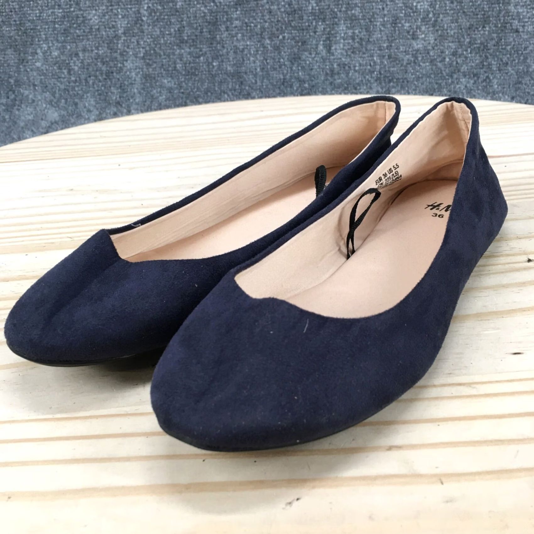 H&M H&M Shoes Womens 36 Casual Ballet Flats Comfort Blue Slip On Flat Womens Size XS / US 0-2 / IT 36-38 - 3 Thumbnail