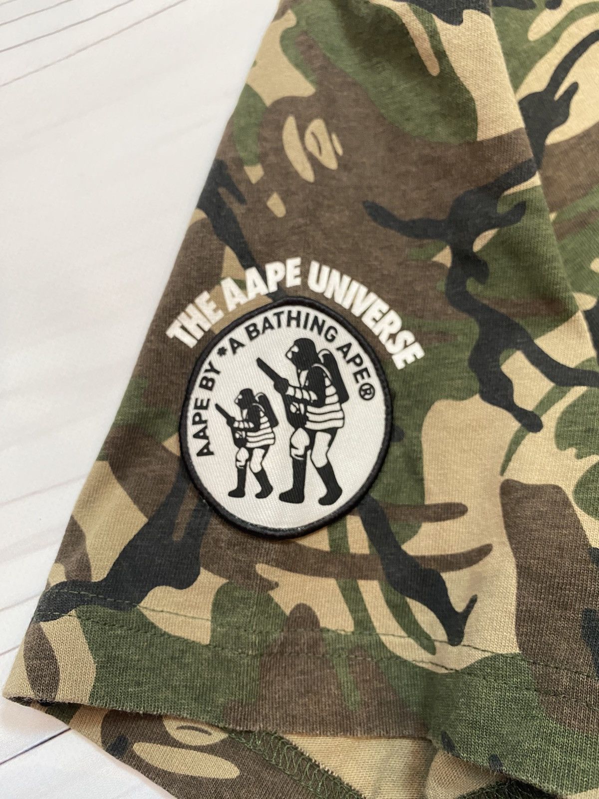 Aape Aape by A Bathing Ape Big logo y2k Camo T shirt Size US L / EU 52-54 / 3 - 12 Thumbnail